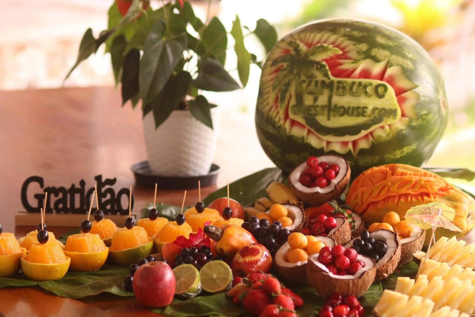 Food and drinks in Hotel e Pousada Cumbuco Guesthouse