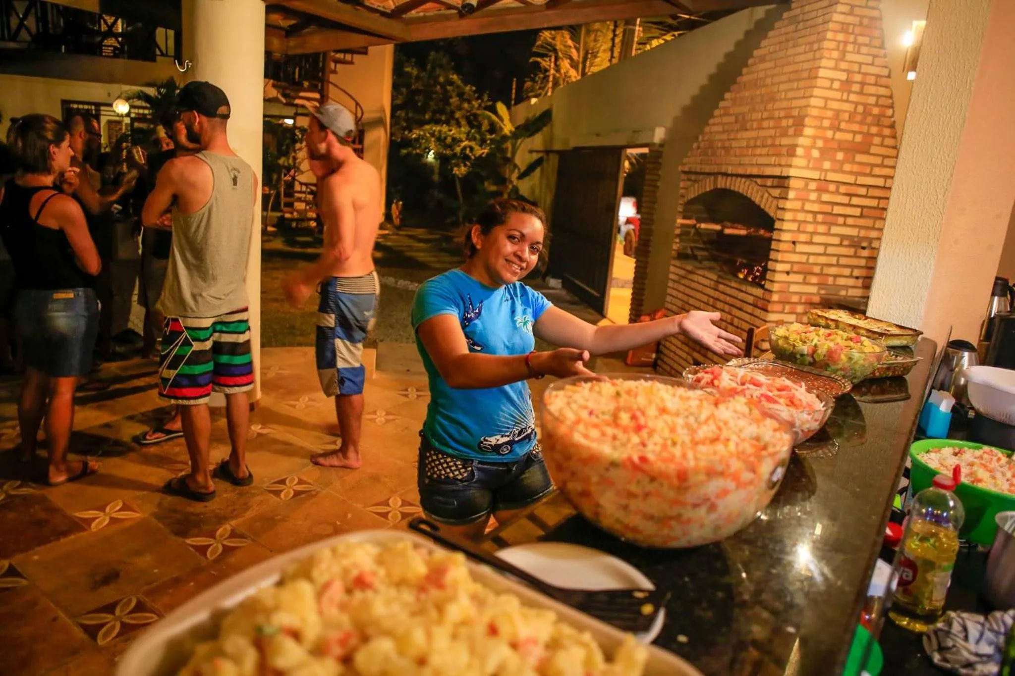 Dinner in Hotel e Pousada Cumbuco Guesthouse