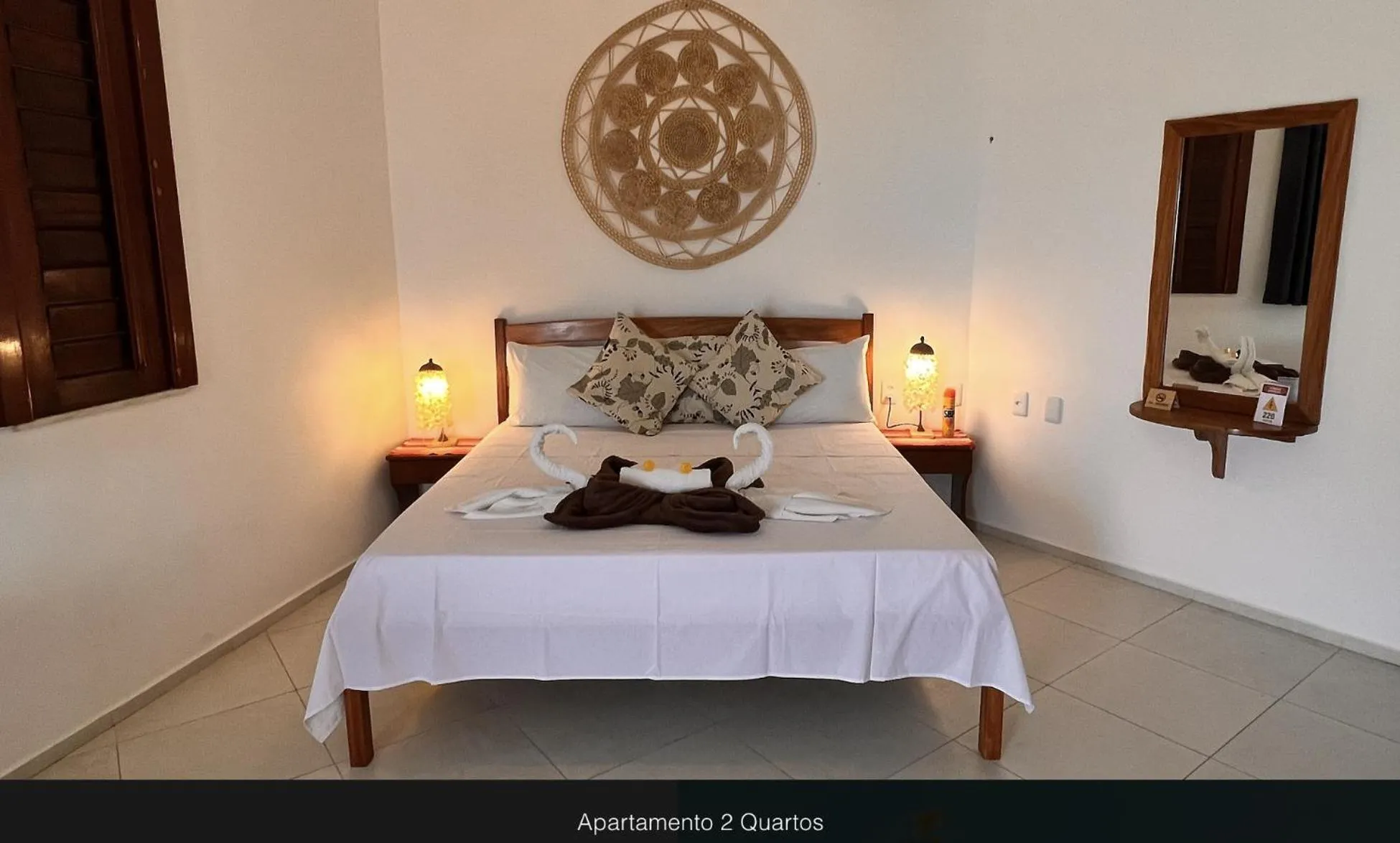 Bed in Hotel e Pousada Cumbuco Guesthouse