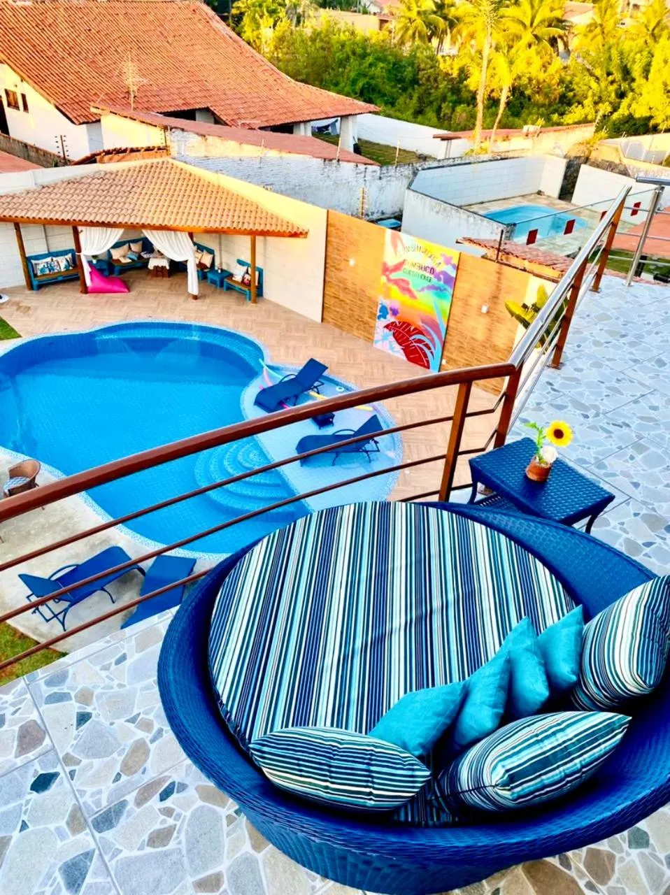 Balcony/Terrace in Hotel e Pousada Cumbuco Guesthouse