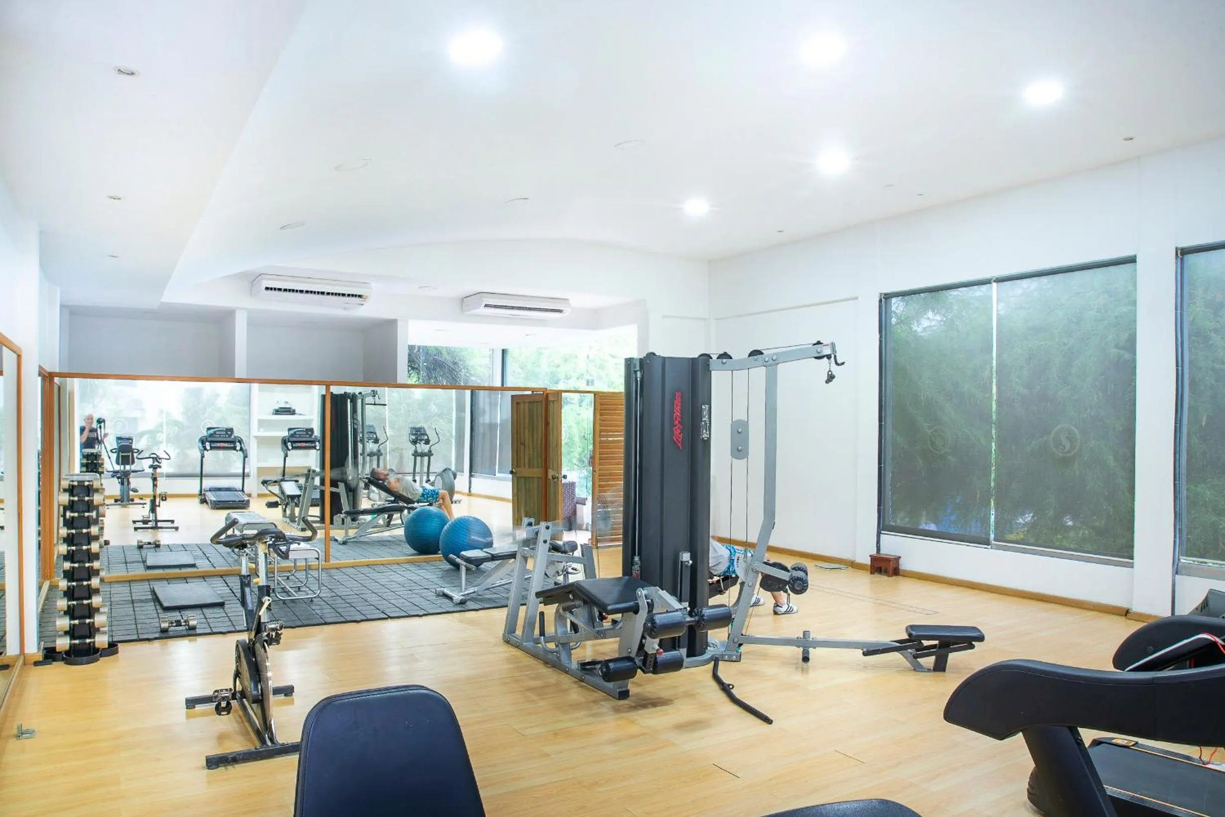 Fitness centre/facilities in Hotel Santorini Resort
