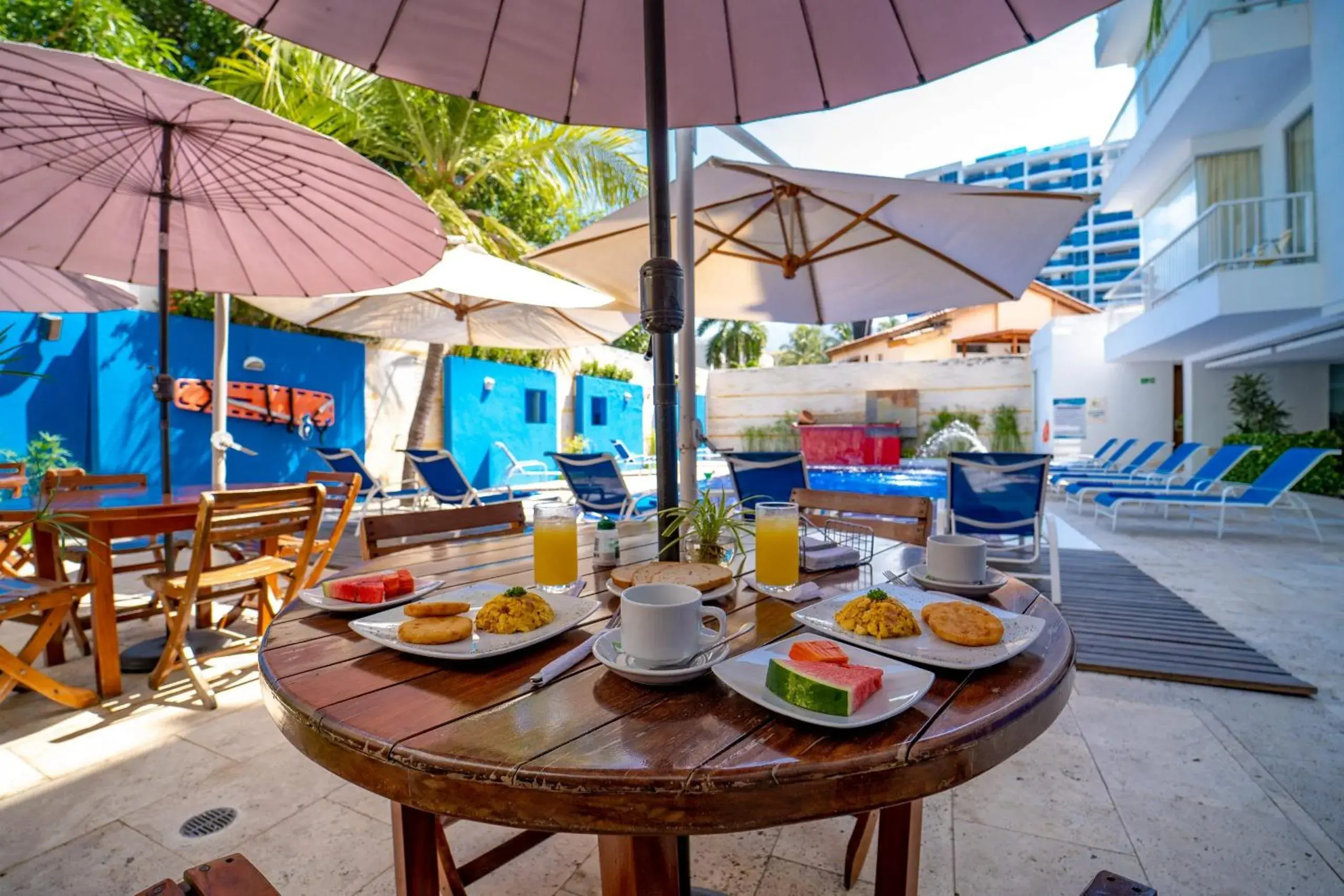 Breakfast in Hotel Santorini Resort Breakfast in Hotel Santorini Resort