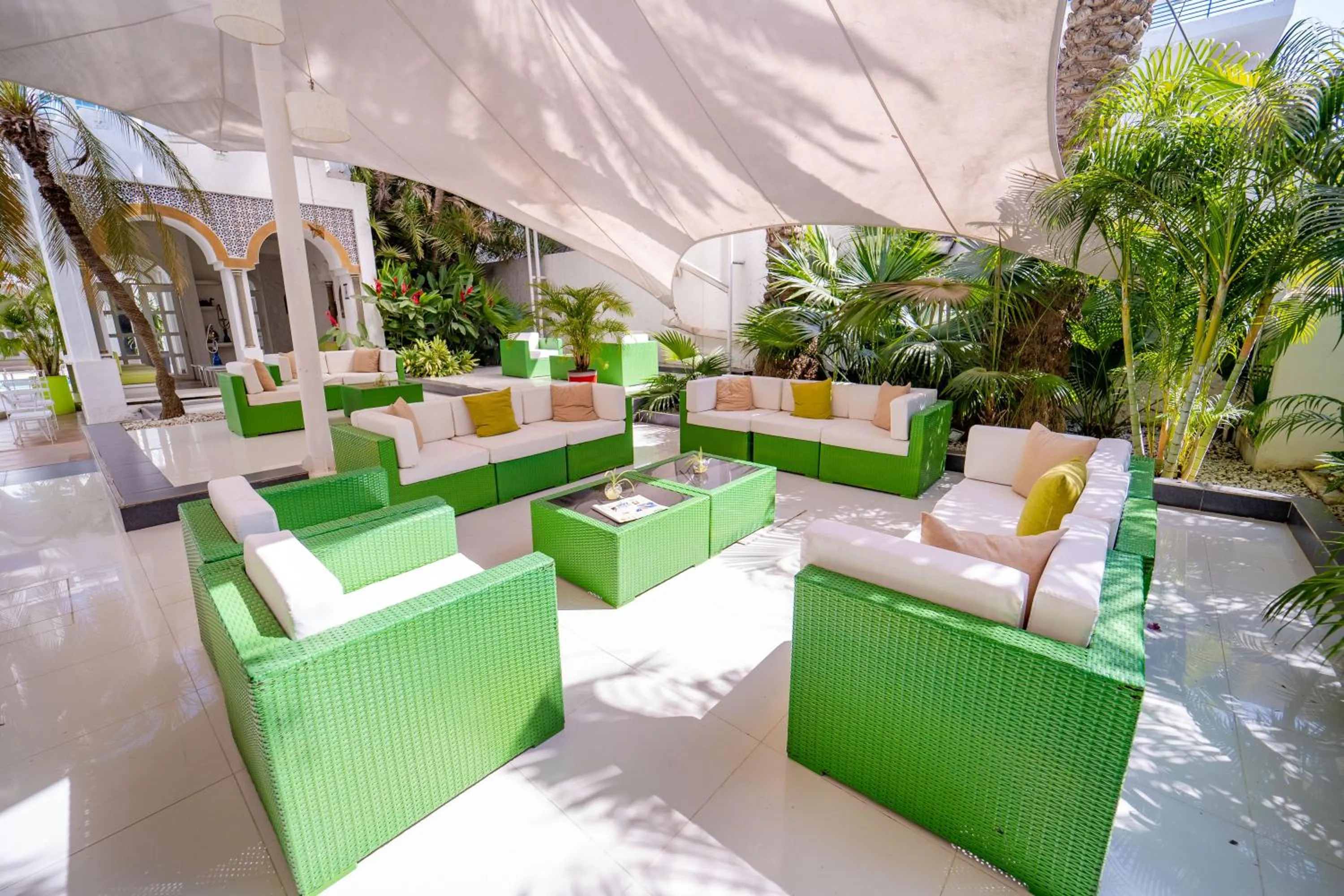 Lobby or reception in Hotel Santorini Resort