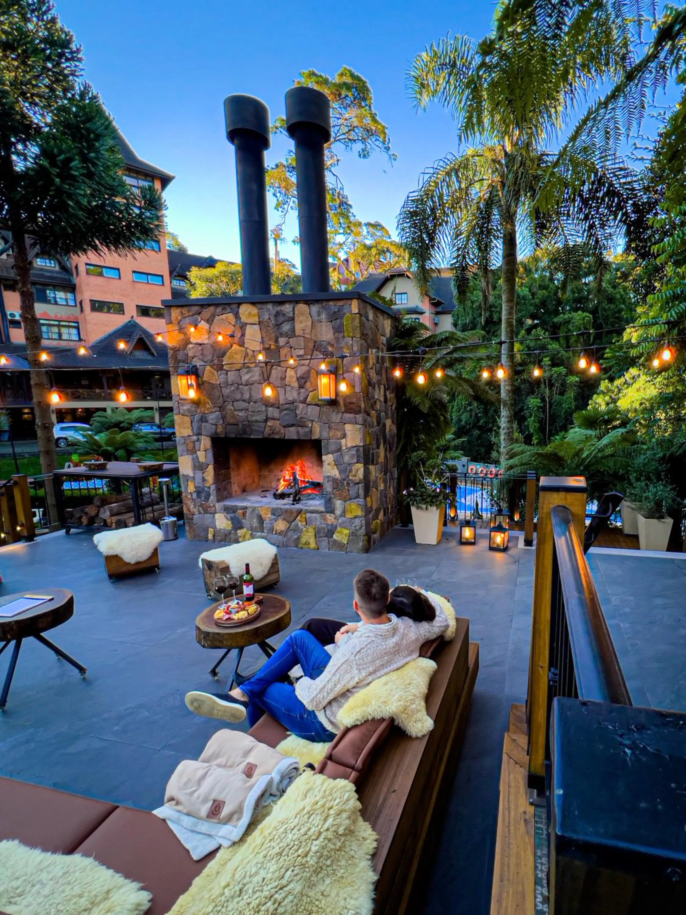 Patio in Hotel Recanto da Serra