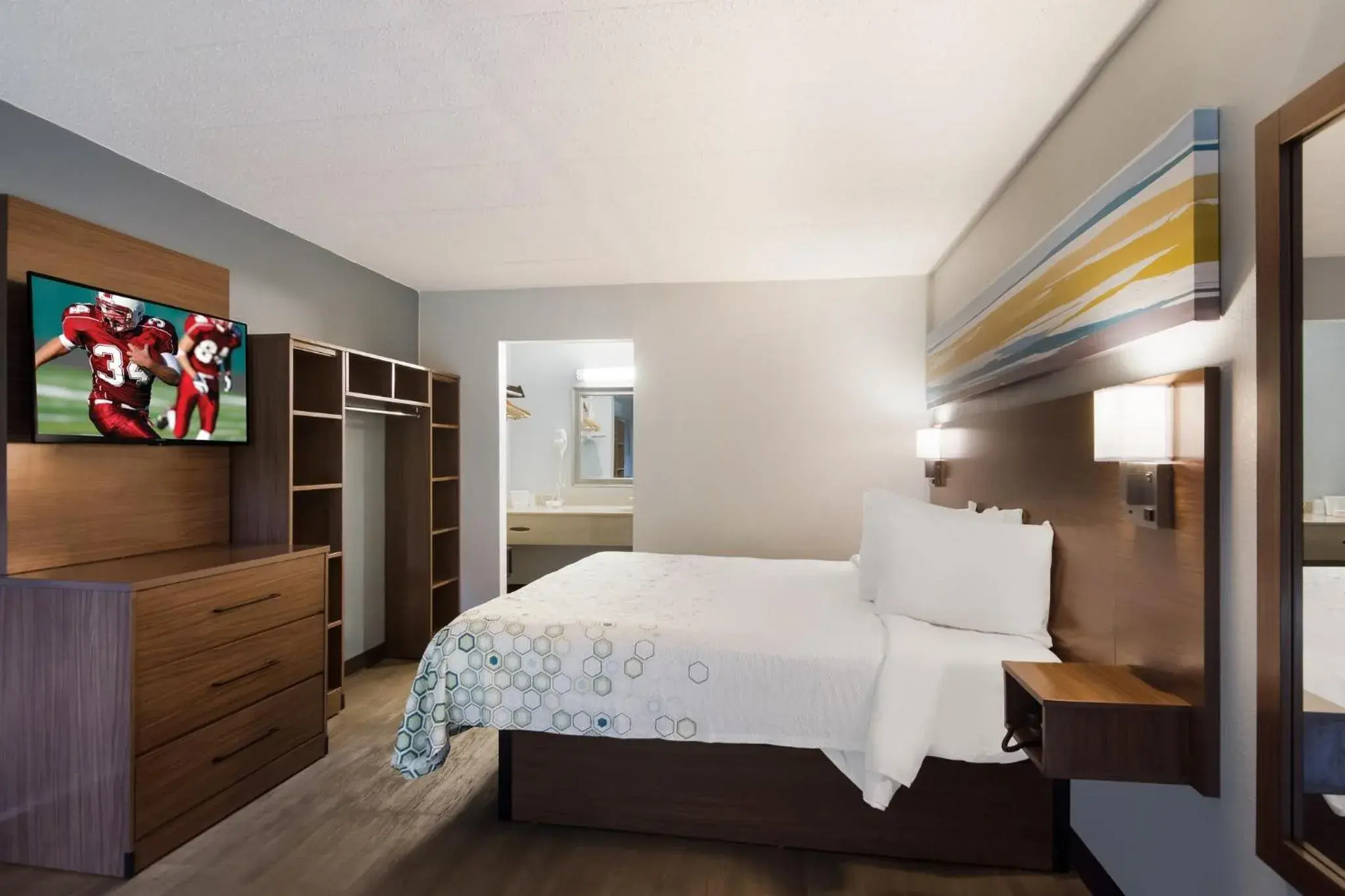 Photo of the whole room, Bed in HomeTowne Studios by Red Roof Vero Beach - I-95 Photo of the whole room, Bed in HomeTowne Studios by Red Roof Vero Beach - I-95