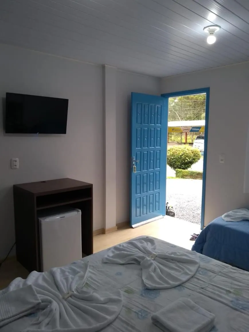 Bed in Pousada Recanto Alpino