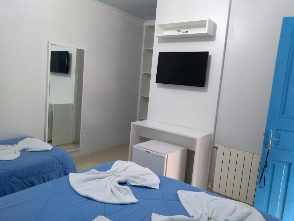 Bed in Pousada Recanto Alpino