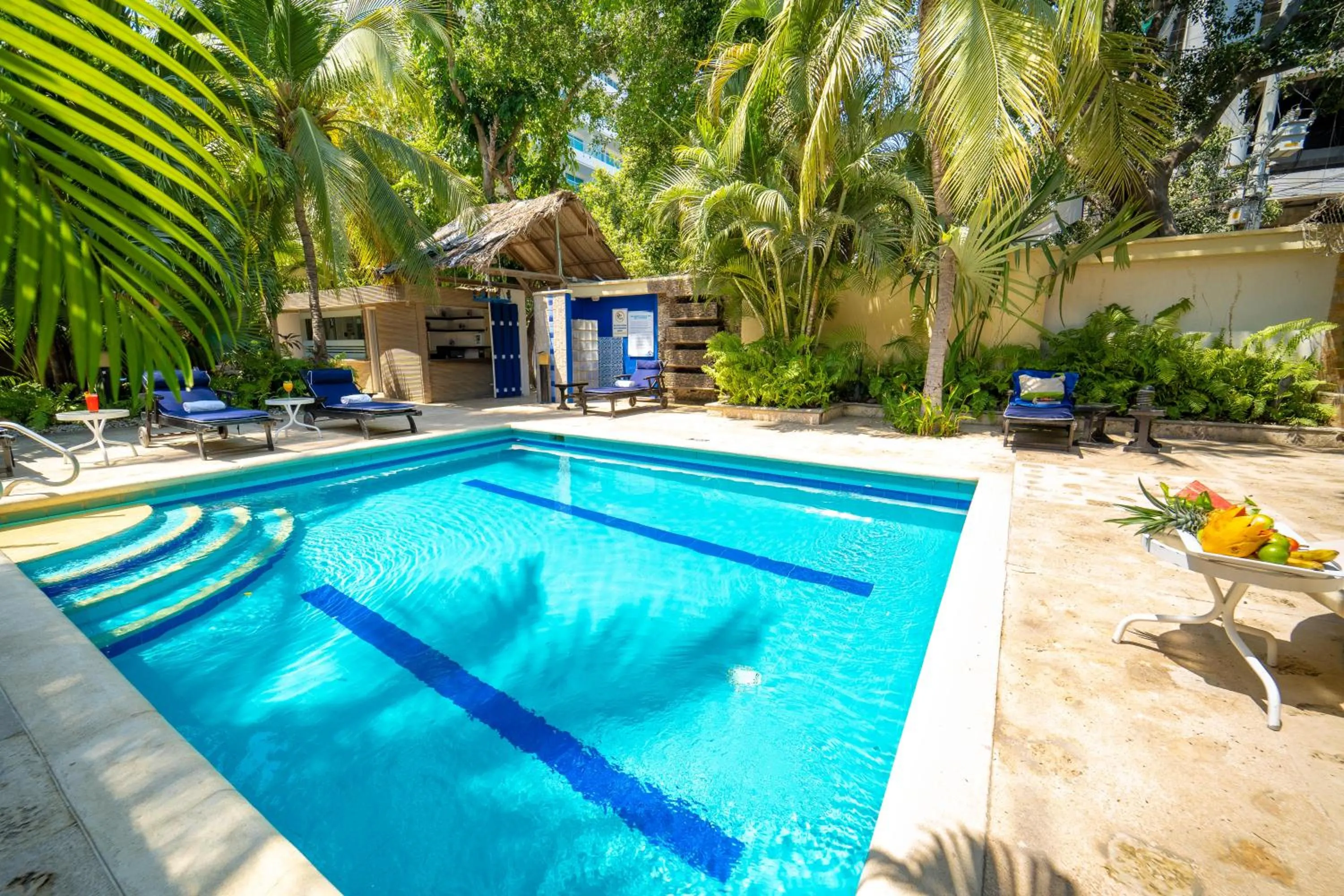 Swimming pool in Hotel Santorini Express y Cabañas