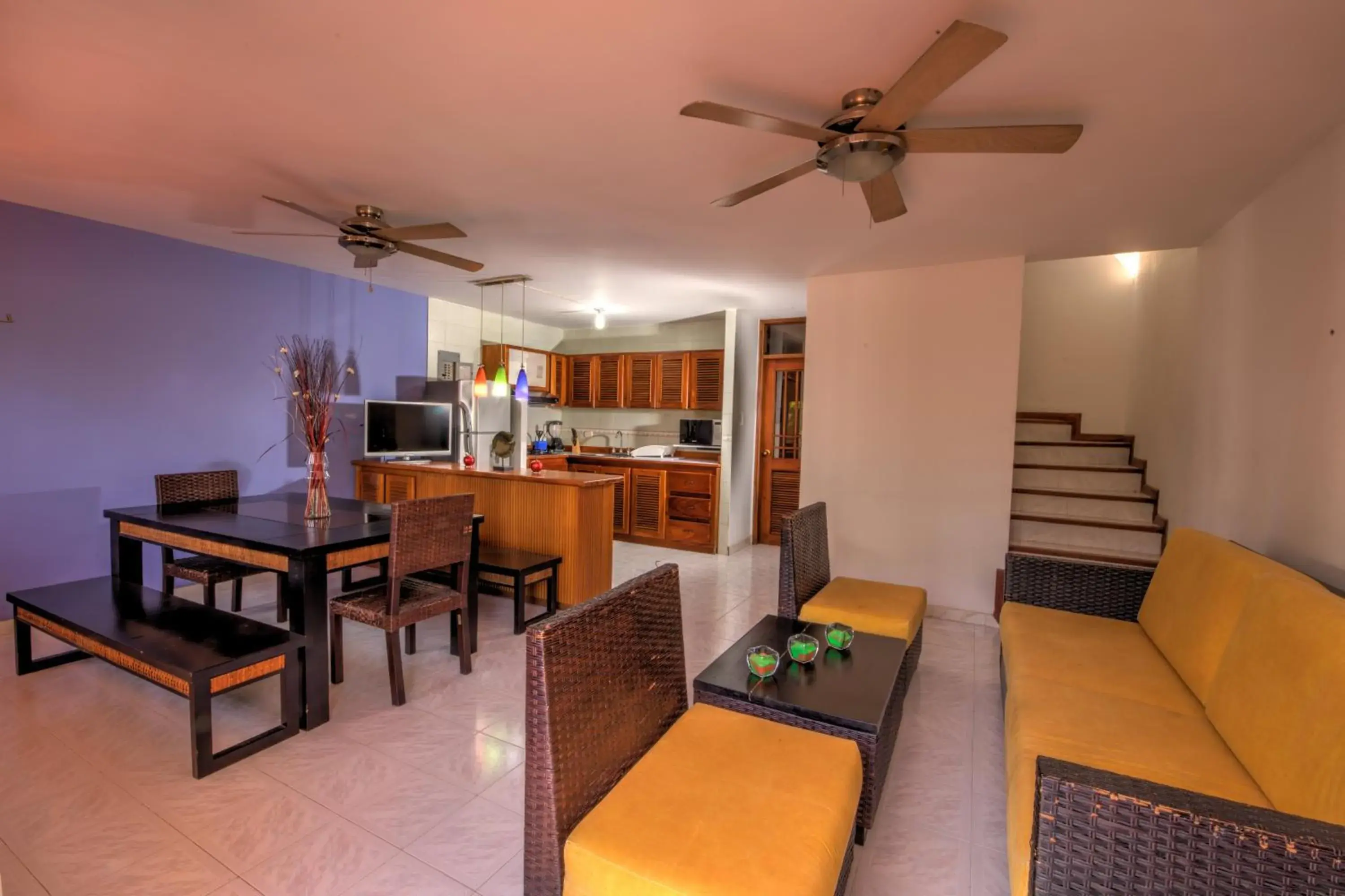 Living room in Hotel Santorini Express y Cabañas Living room in Hotel Santorini Express y Cabañas