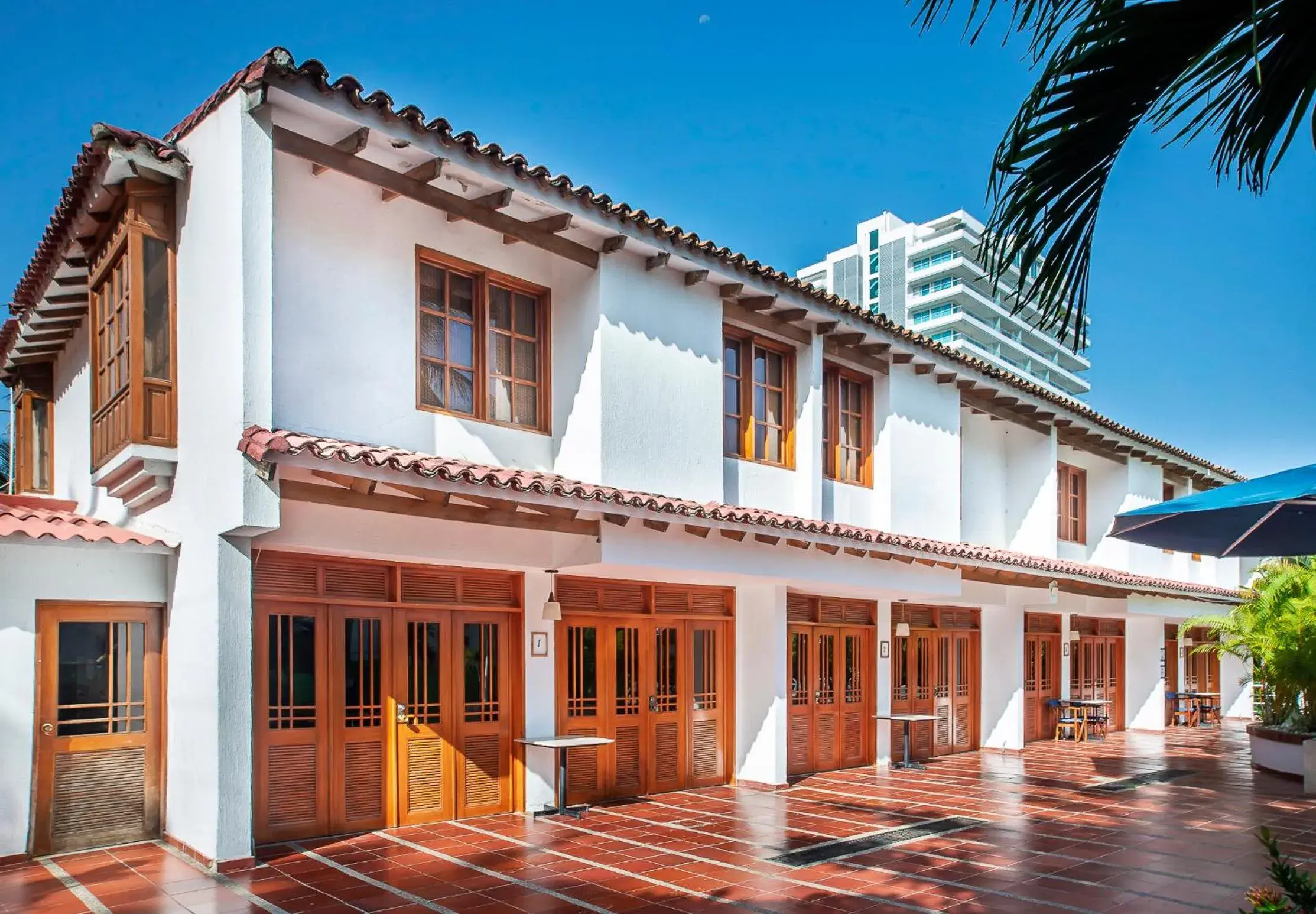 Property building in Hotel Santorini Express y Cabañas Property building in Hotel Santorini Express y Cabañas