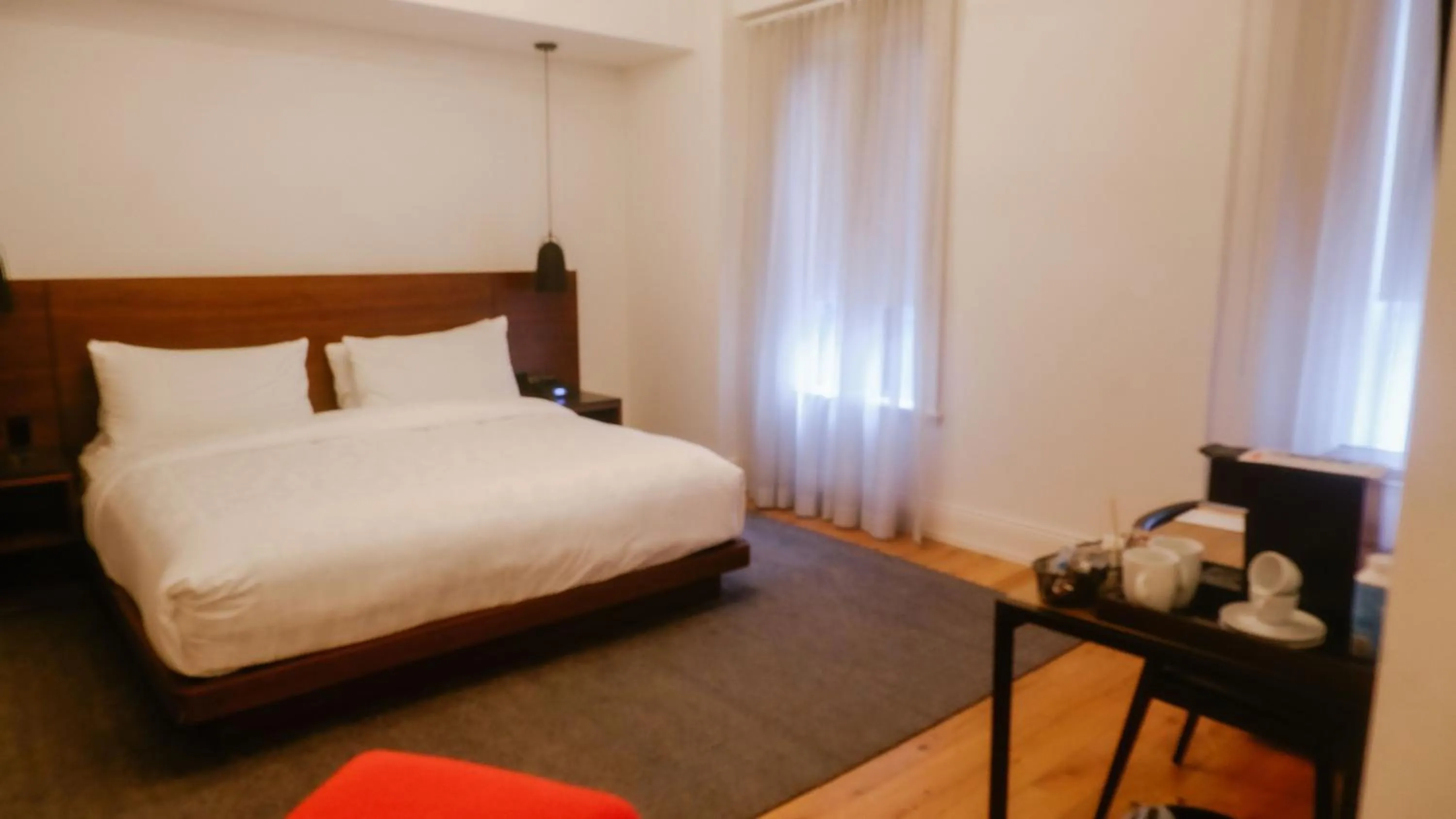 Bed in The Walper Hotel, part of JdV by Hyatt