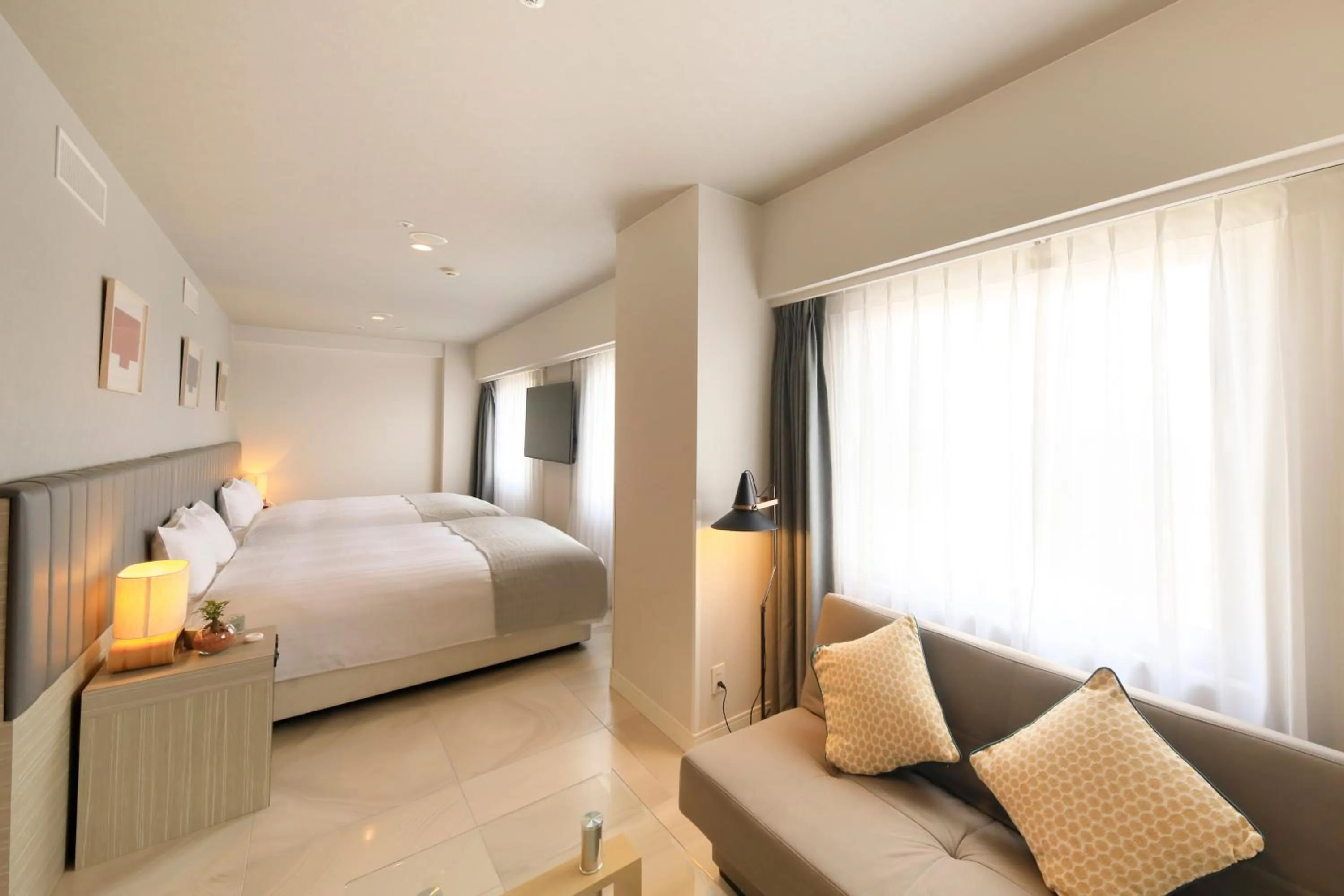 Bed in QuintessaHotel KagoshimaTenmonkan Relax&Sleep