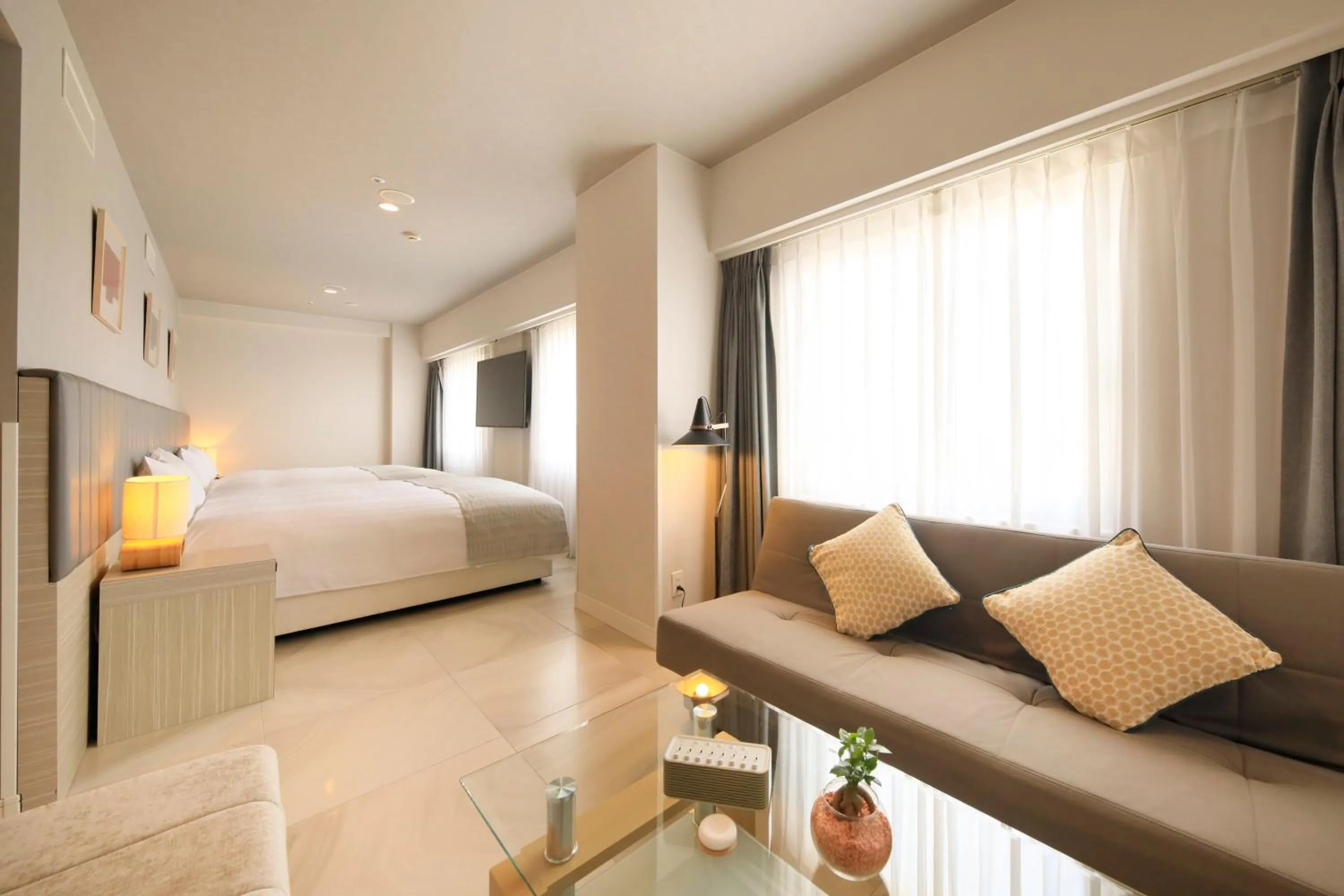 Bed in QuintessaHotel KagoshimaTenmonkan Relax&Sleep