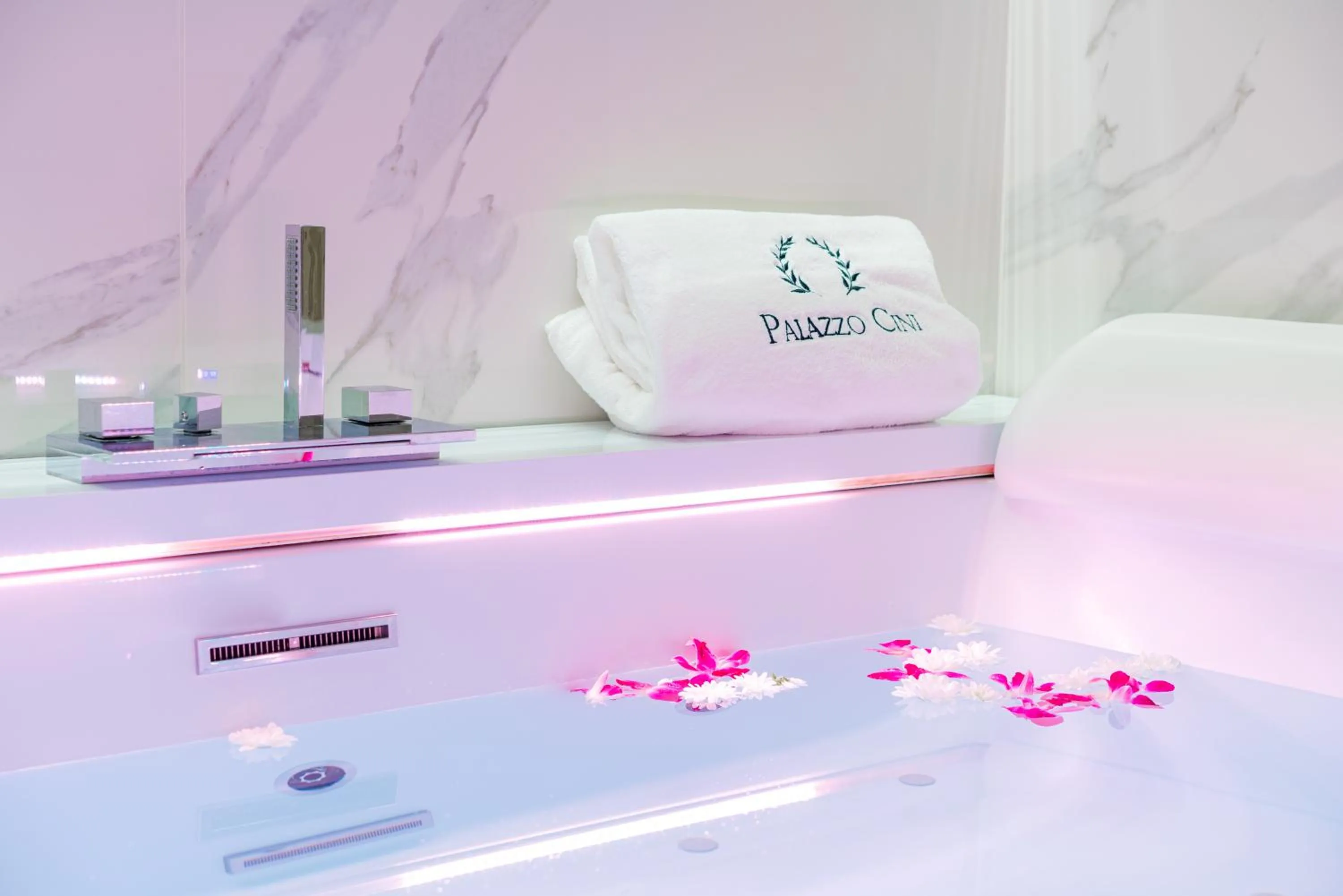 Steam room in Palazzo Cini Luxury Rooms in Pisa