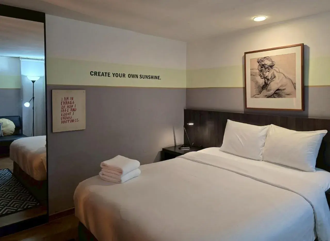 Bed in Somewhere to Escape - Hometel Bed in Somewhere to Escape - Hometel