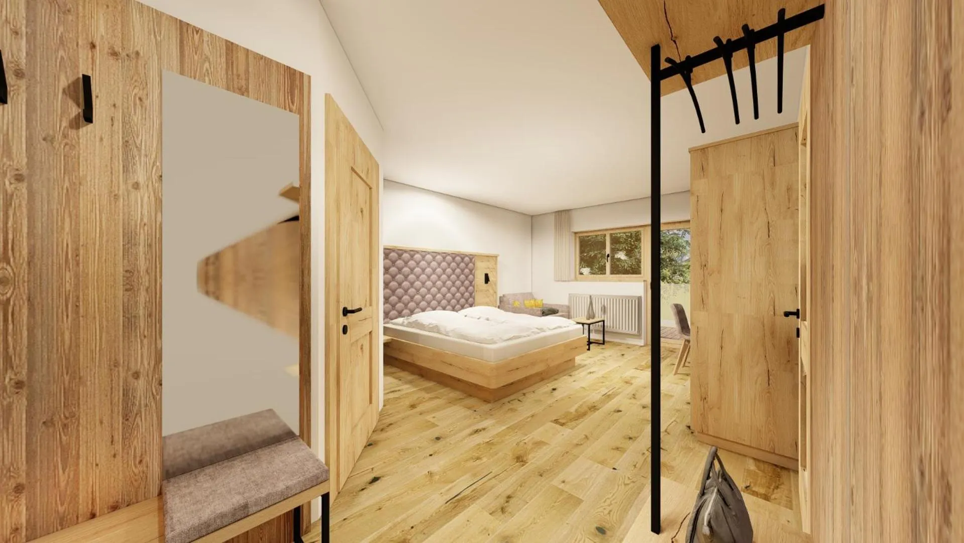 Bed in Hotel Langeck