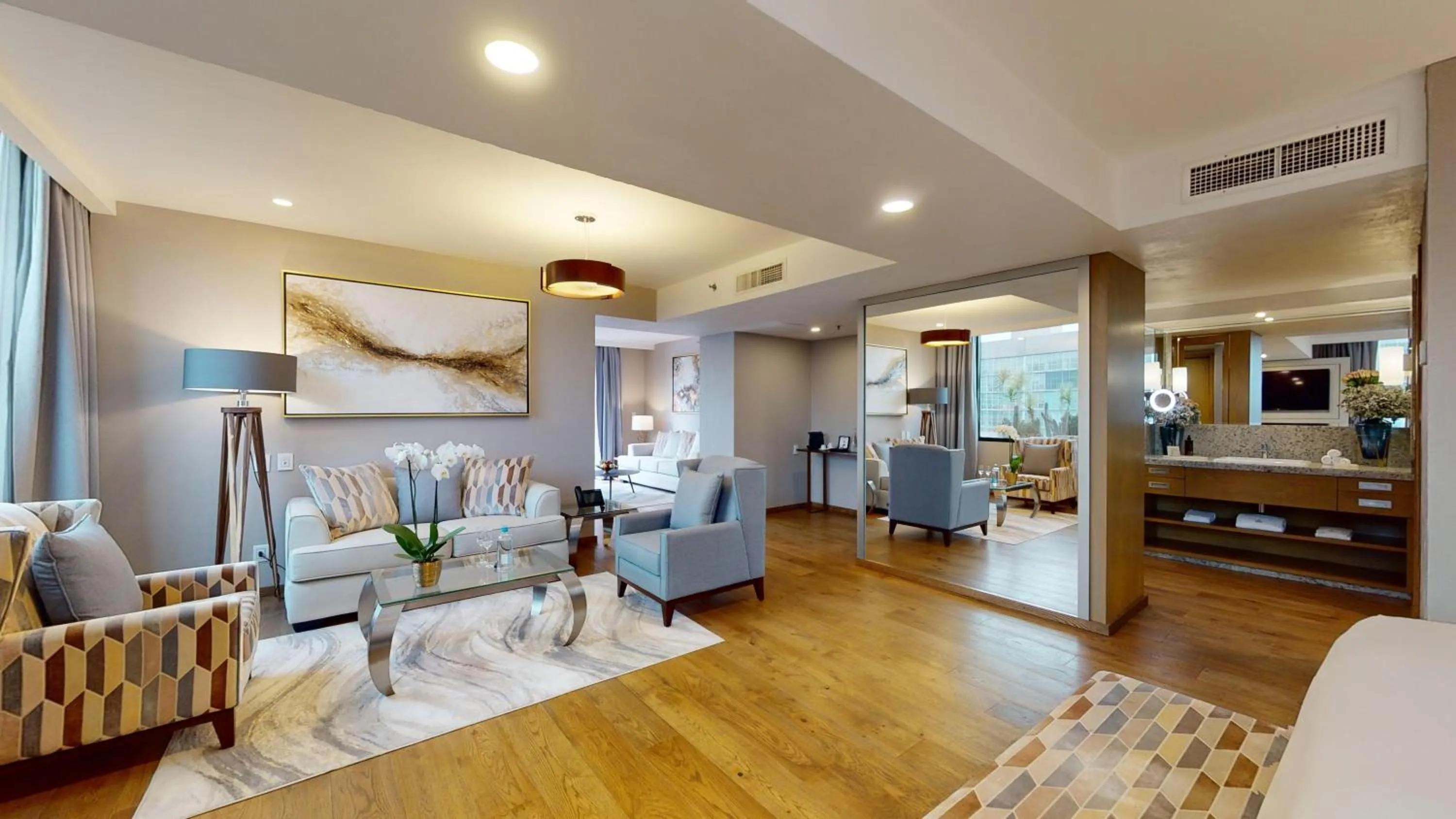 Living room in Marquis SkySuites