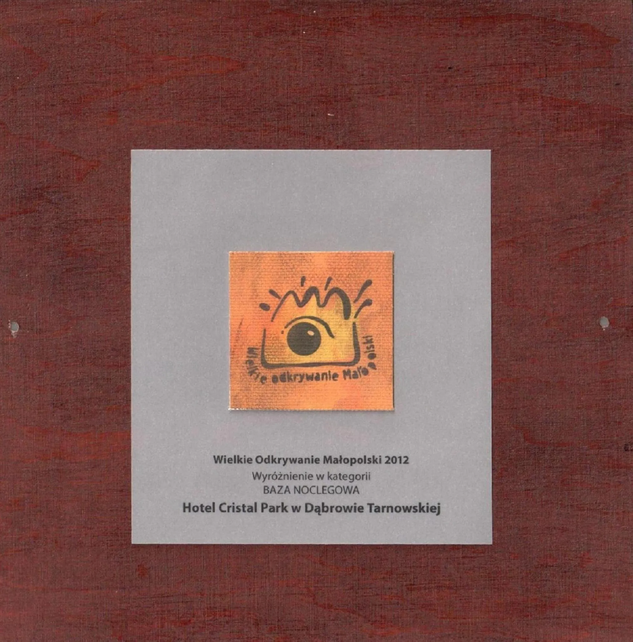 Logo/Certificate/Sign in Hotel Cristal Park