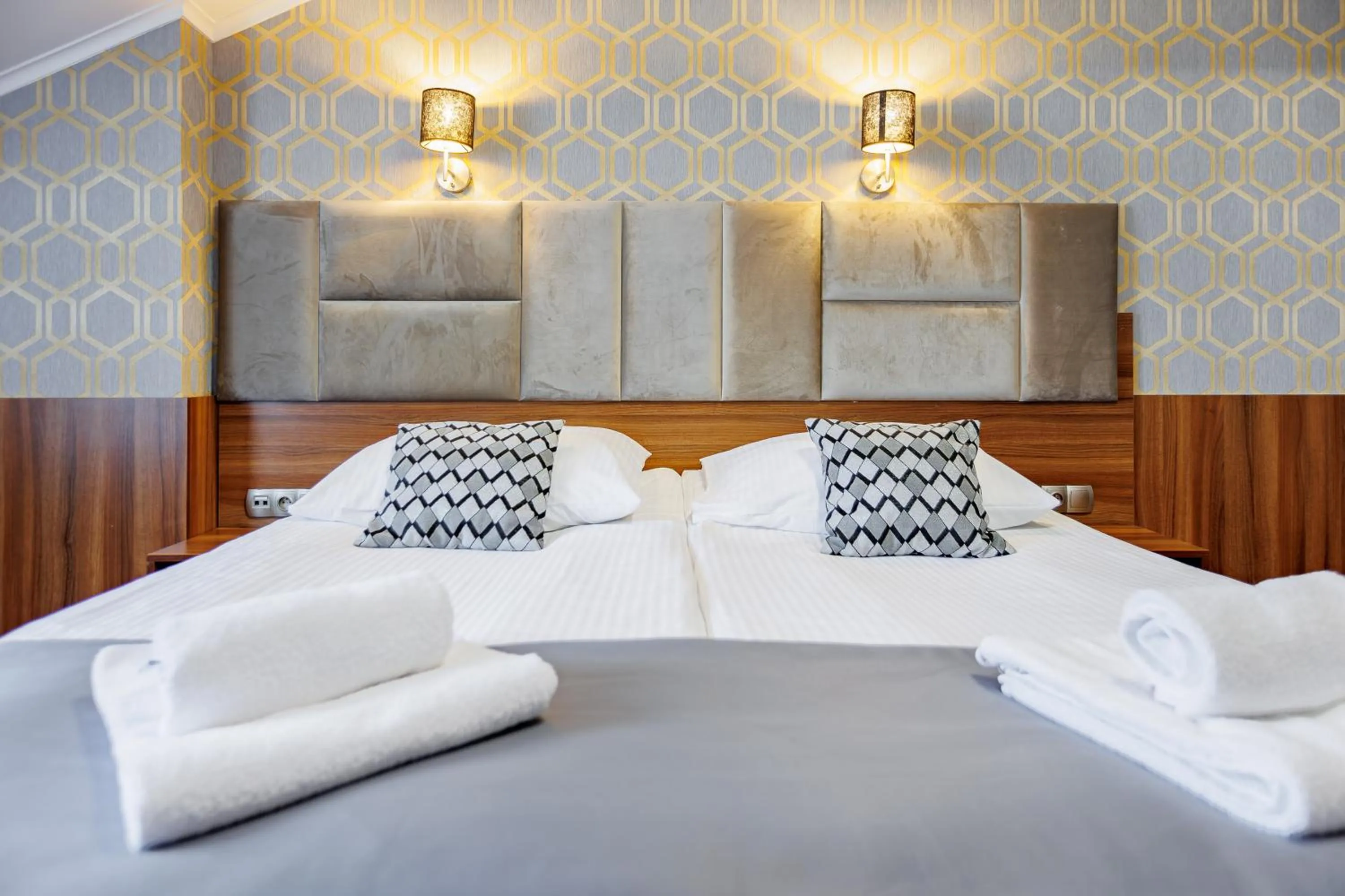 Bed in Hotel Cristal Park