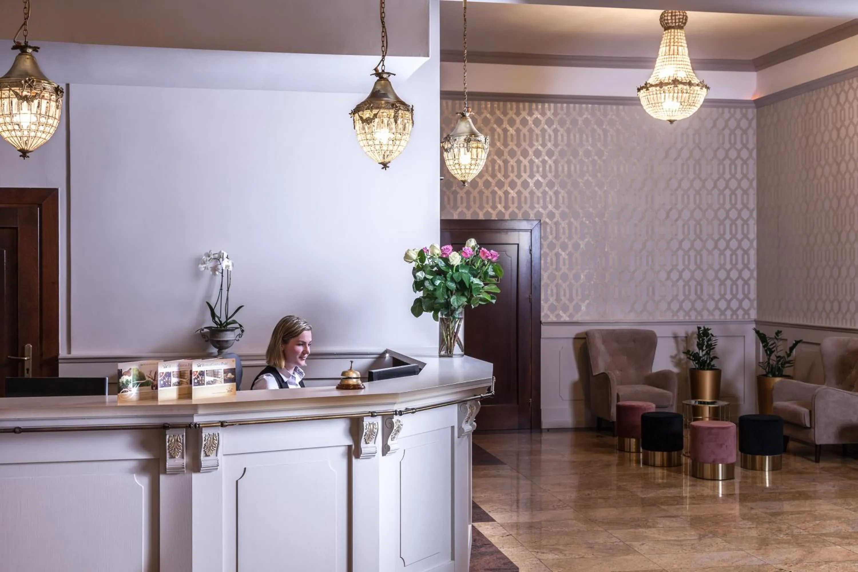 Lobby or reception in Hotel Cristal Park