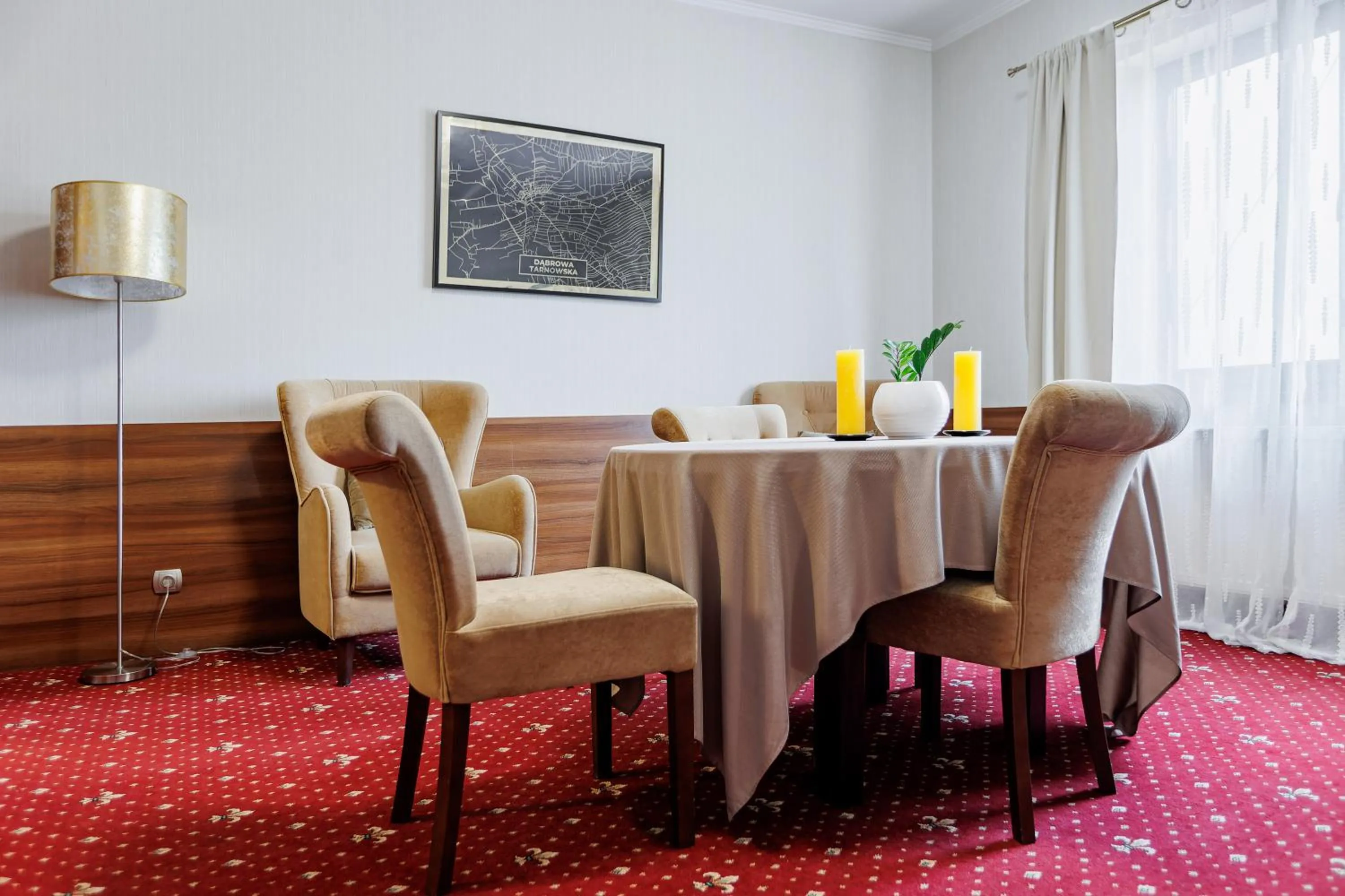 Seating area in Hotel Cristal Park