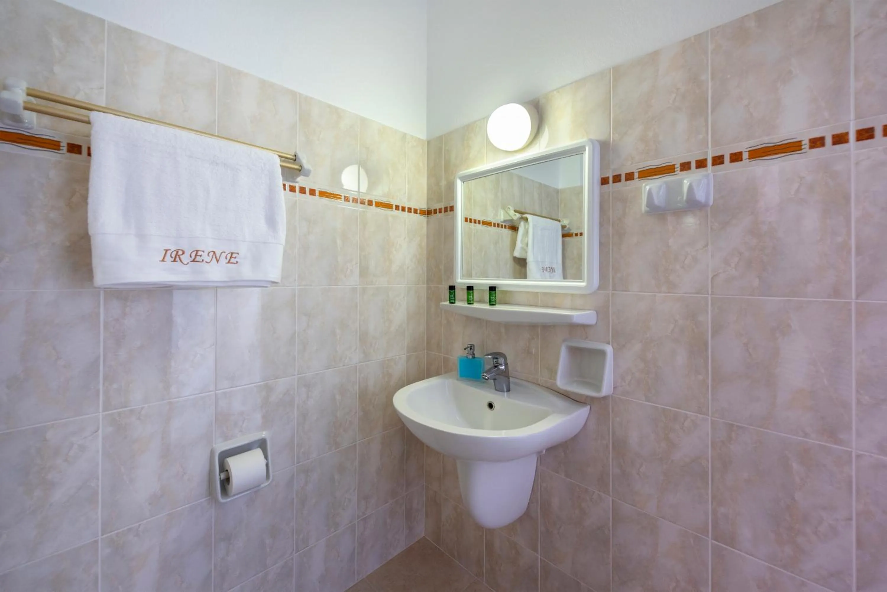 Bathroom in Irene Hotel - Beachfront