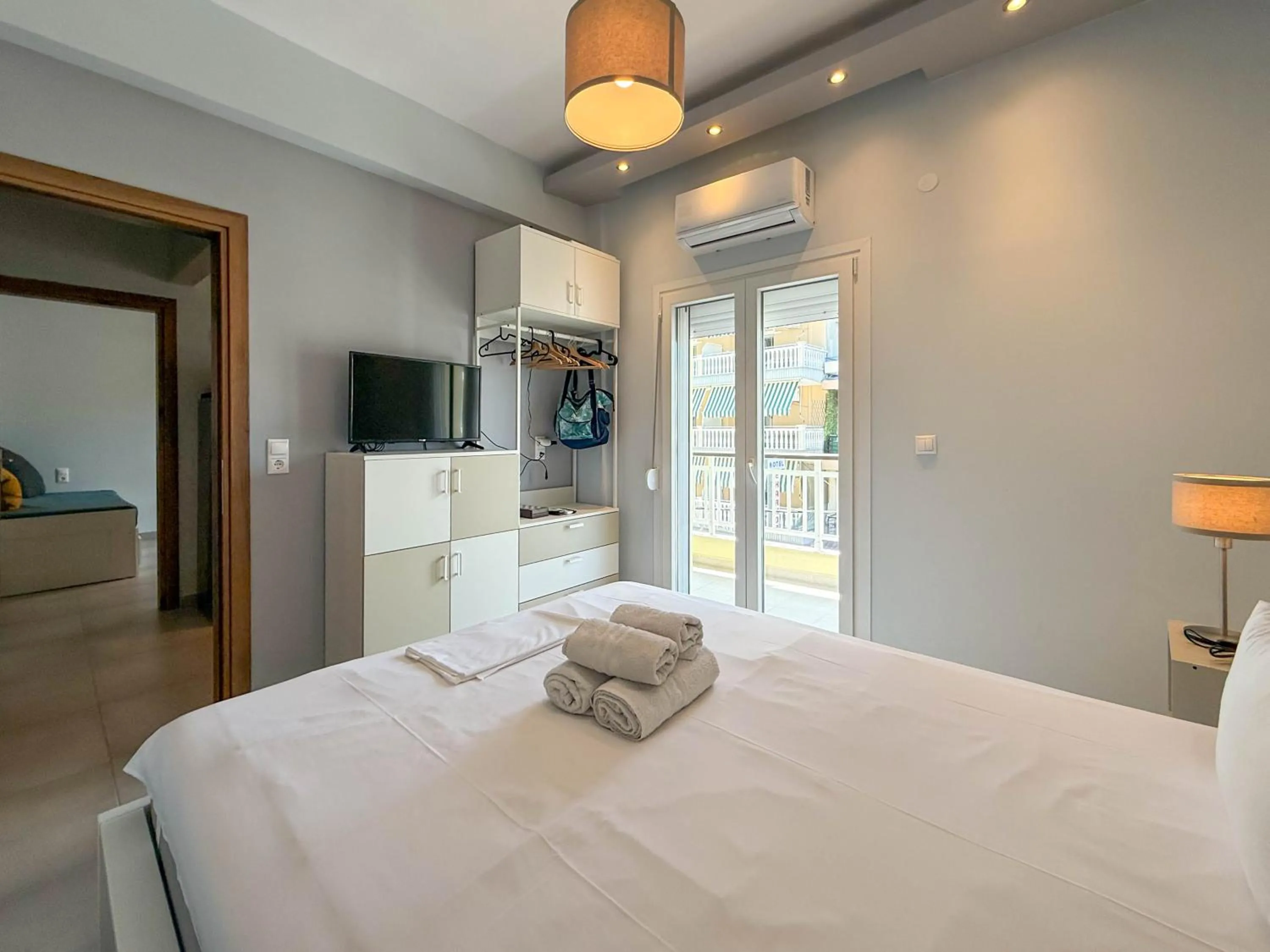 Bedroom, Bed in Haus Olymp
