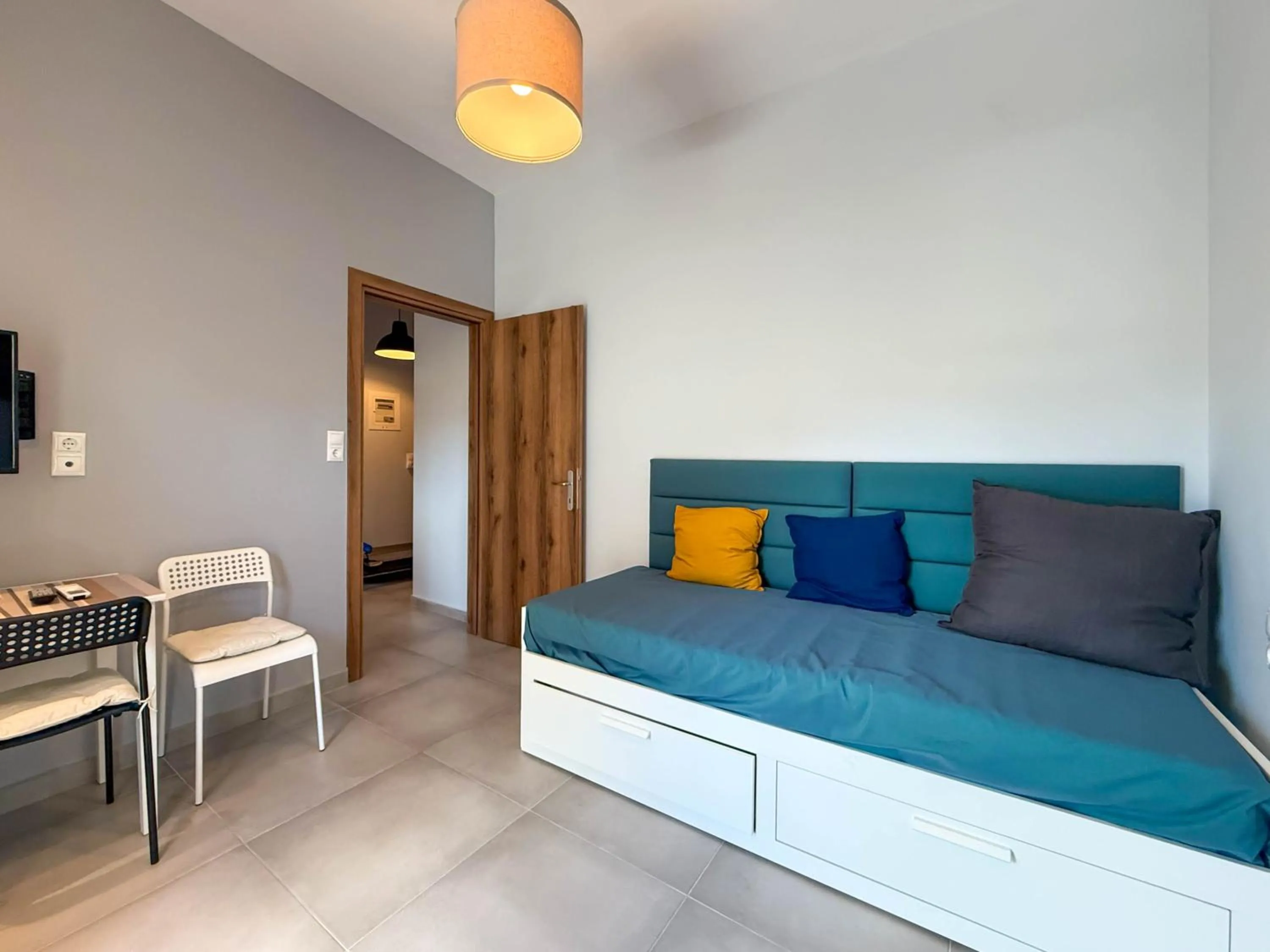 Bedroom, Bed in Haus Olymp