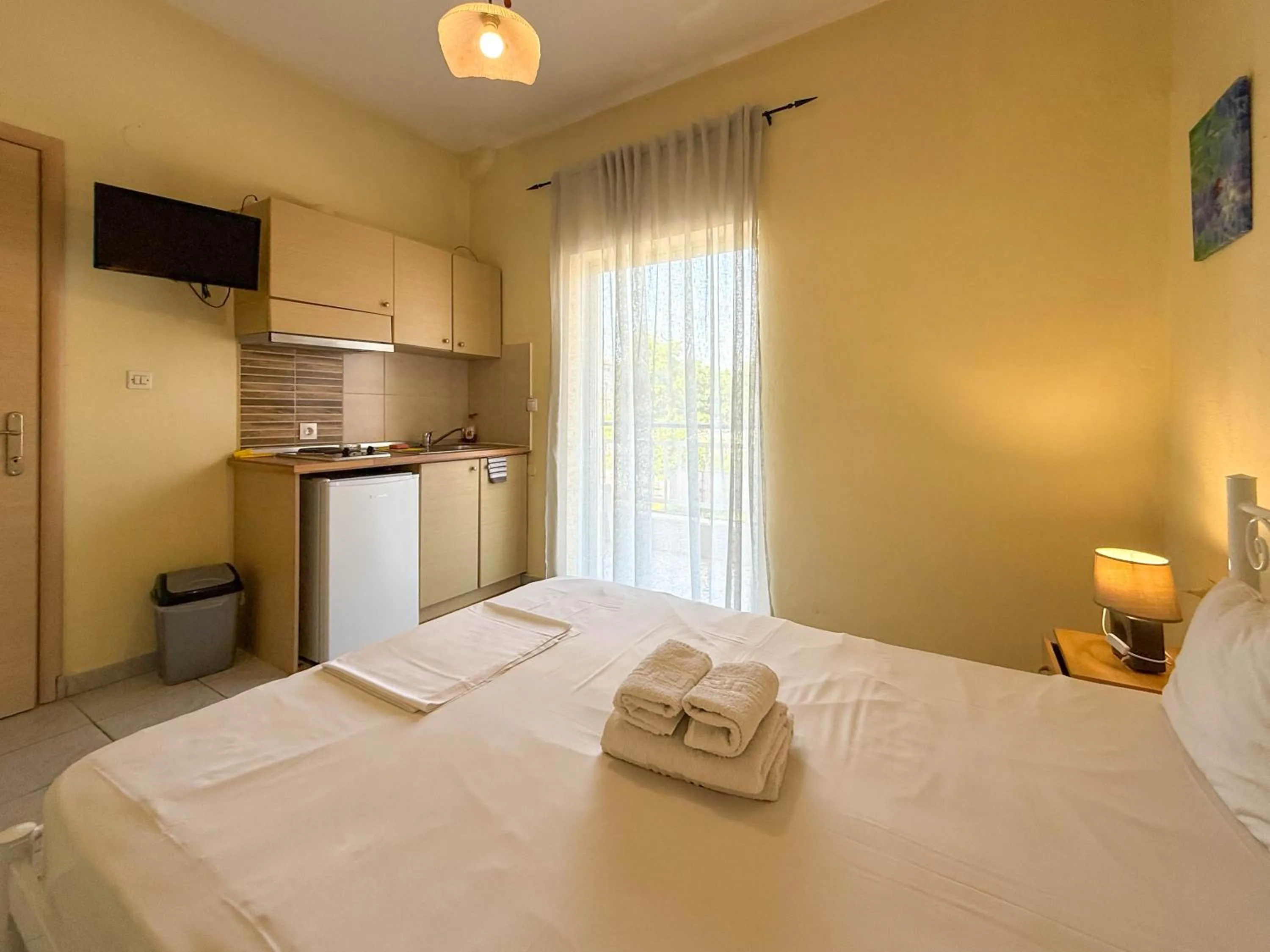 Bedroom, Bed in Haus Olymp