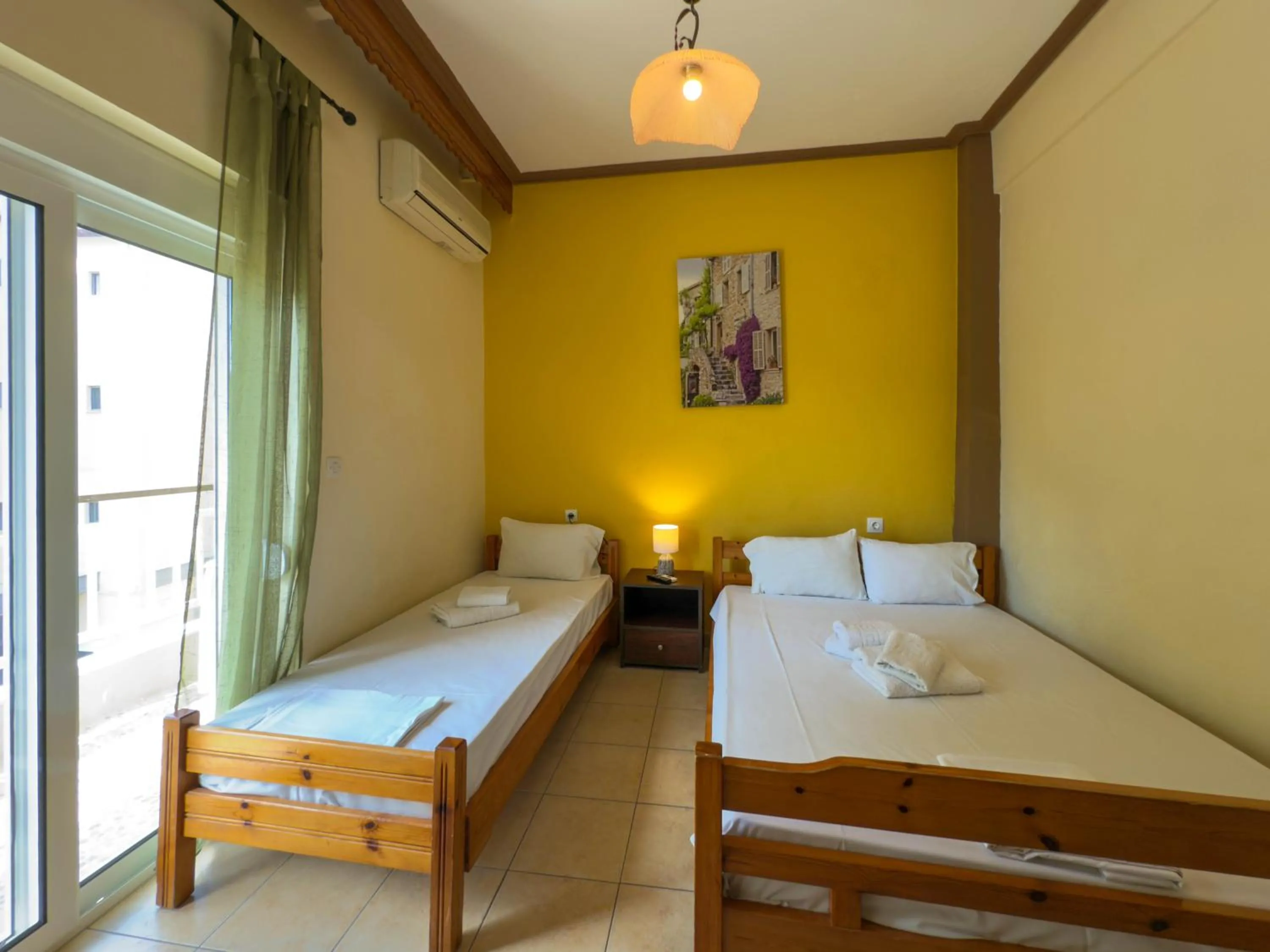 Bedroom, Bed in Haus Olymp