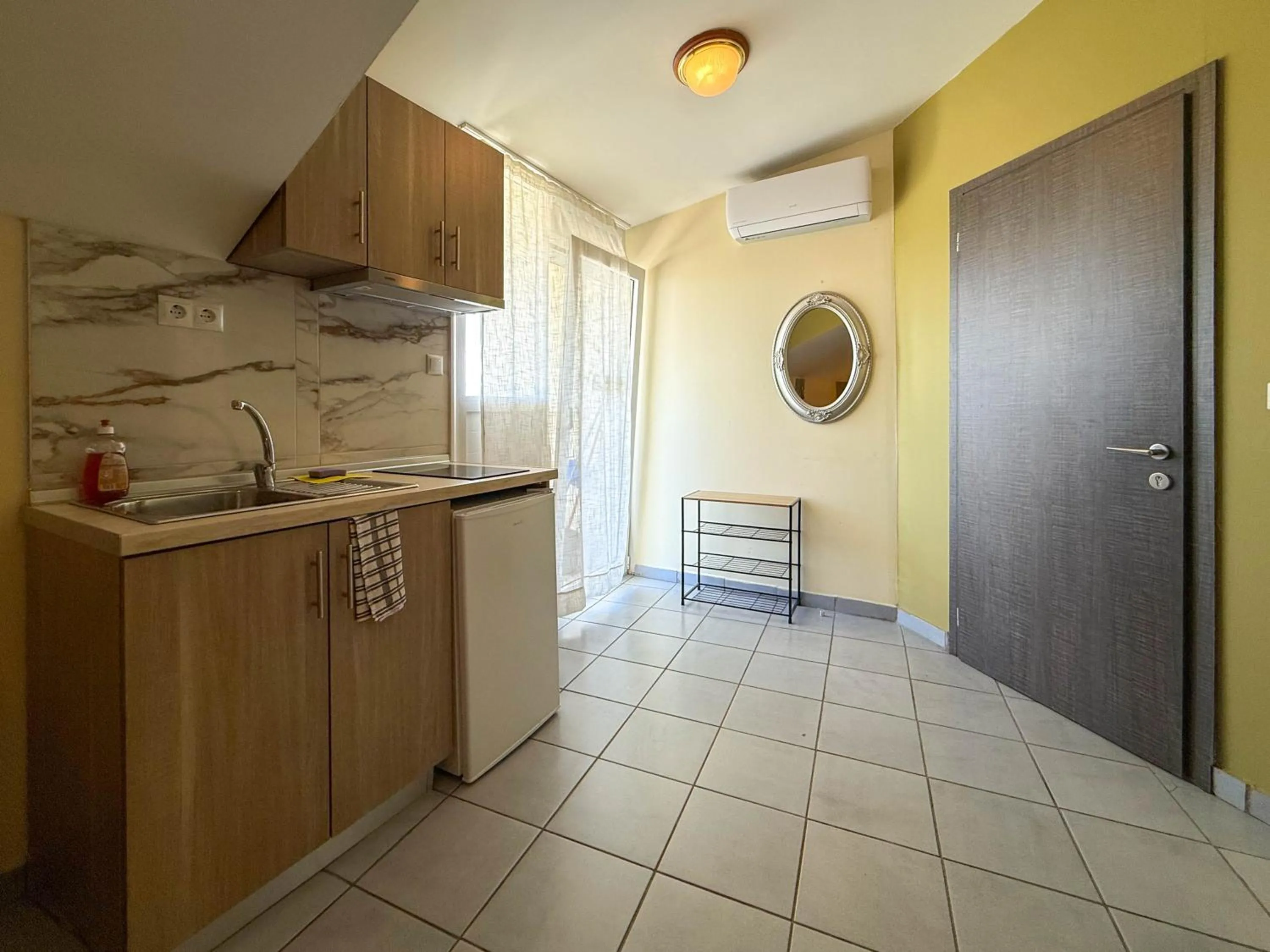 Kitchen or kitchenette in Haus Olymp