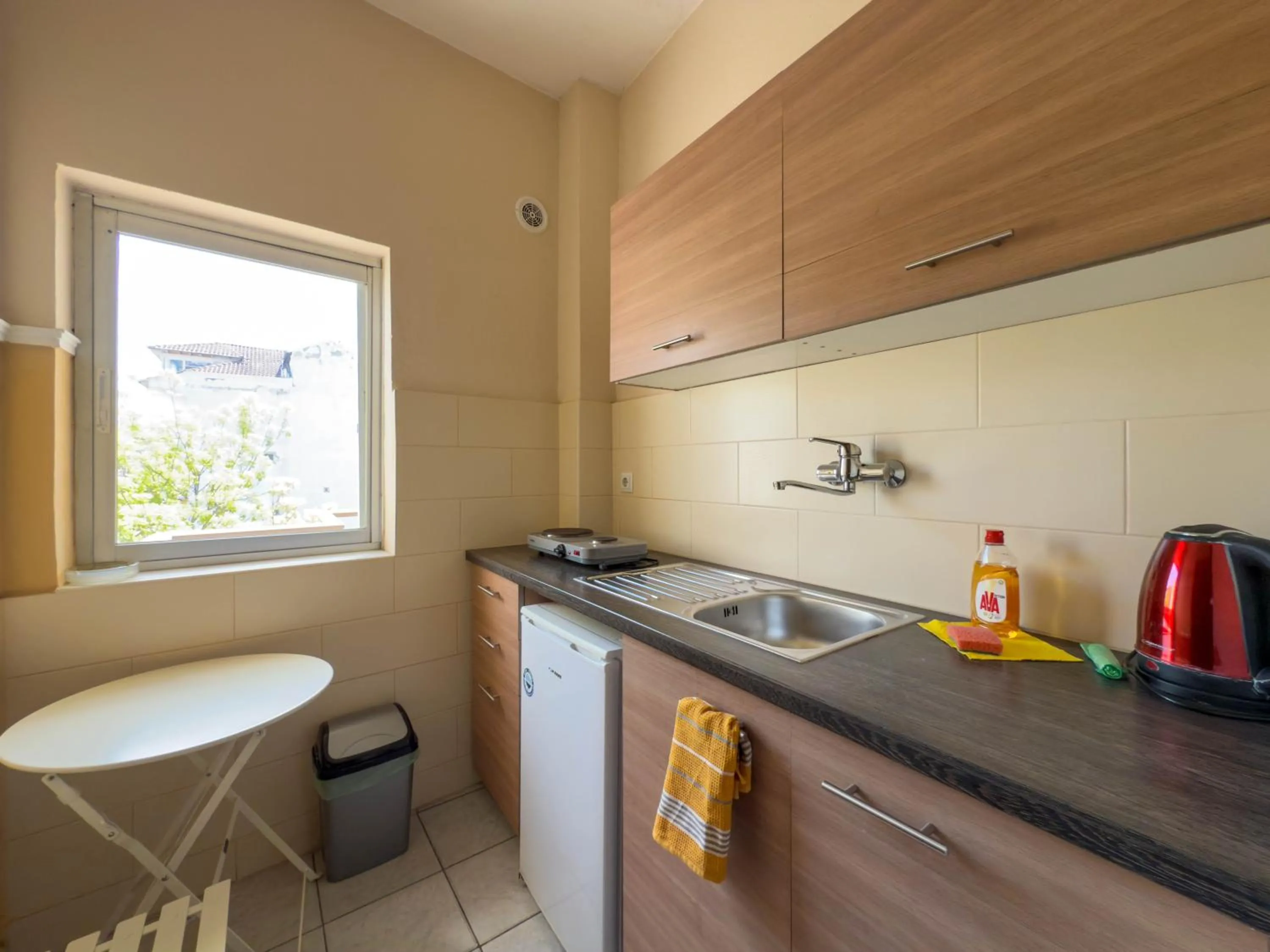 Kitchen or kitchenette in Haus Olymp