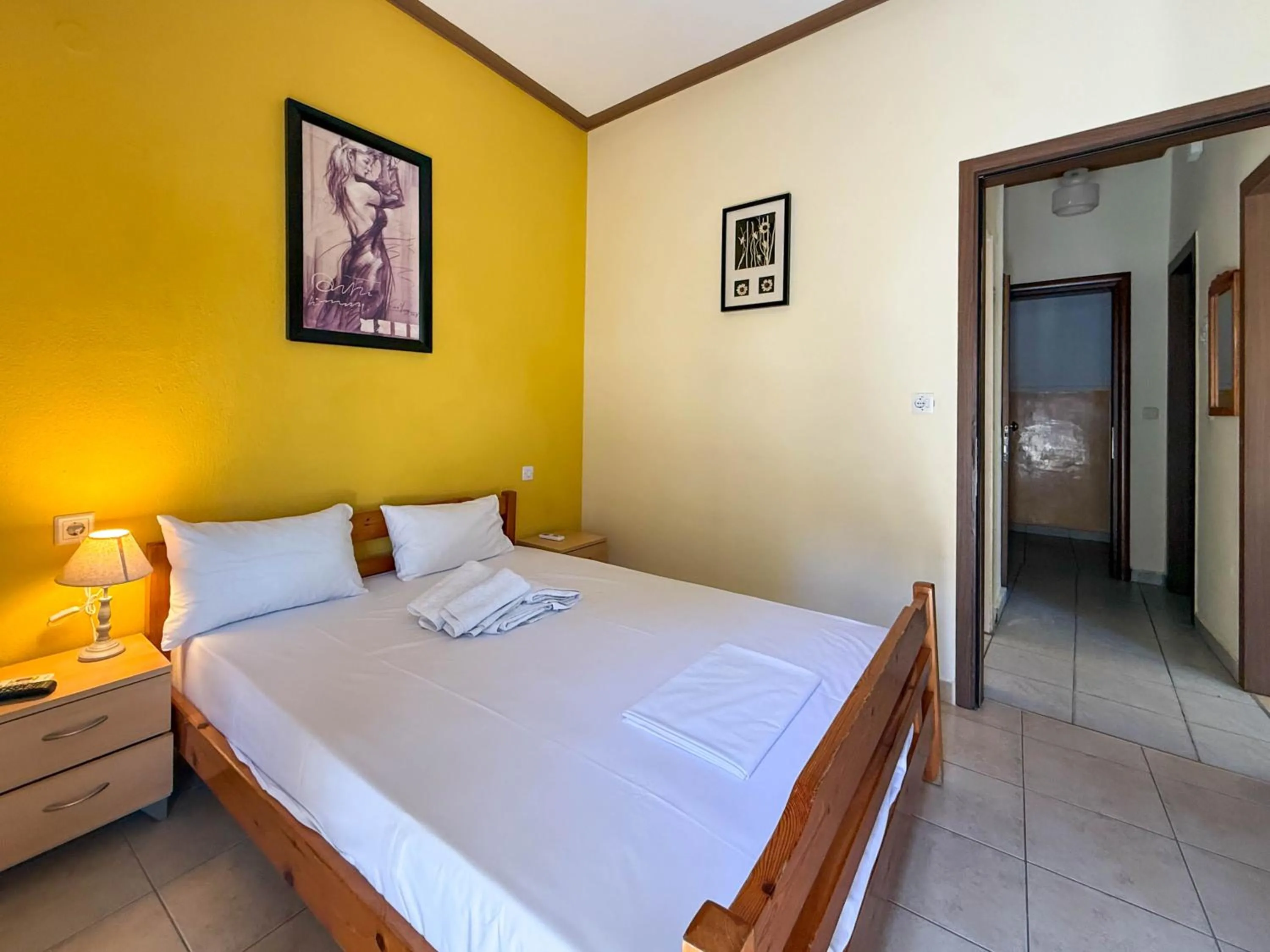 Bedroom, Bed in Haus Olymp