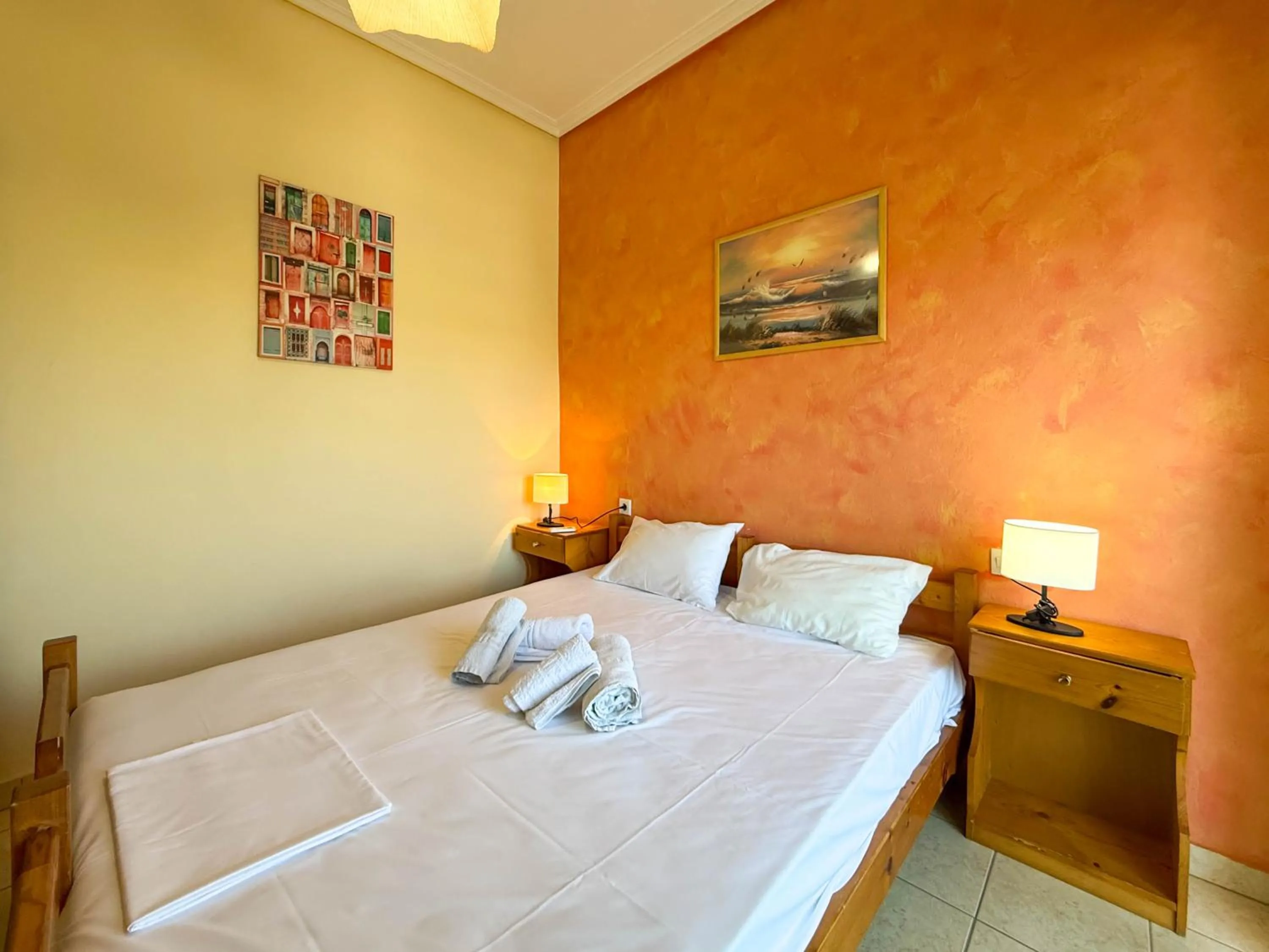 Bedroom, Bed in Haus Olymp
