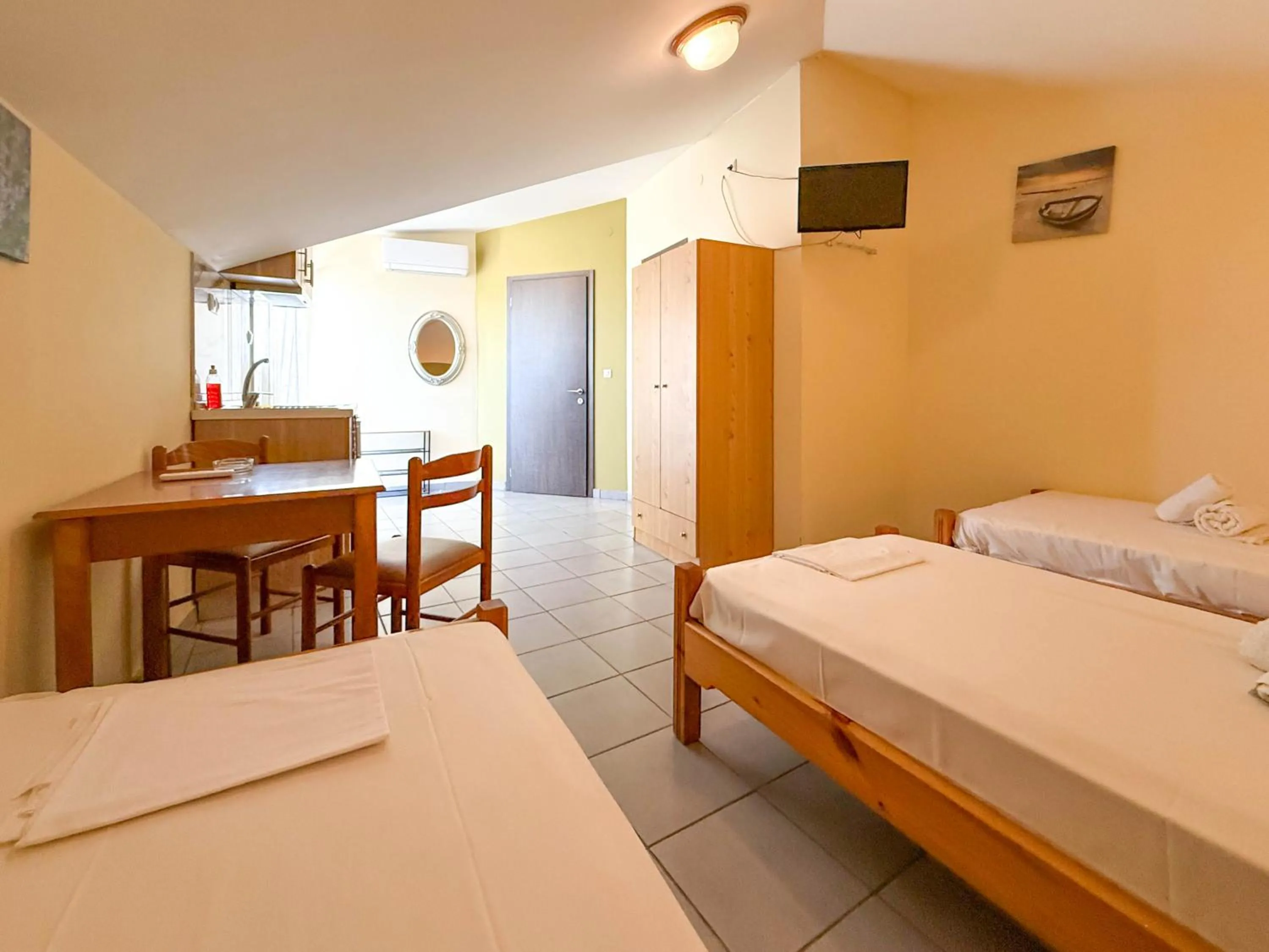 Bedroom, Bed in Haus Olymp