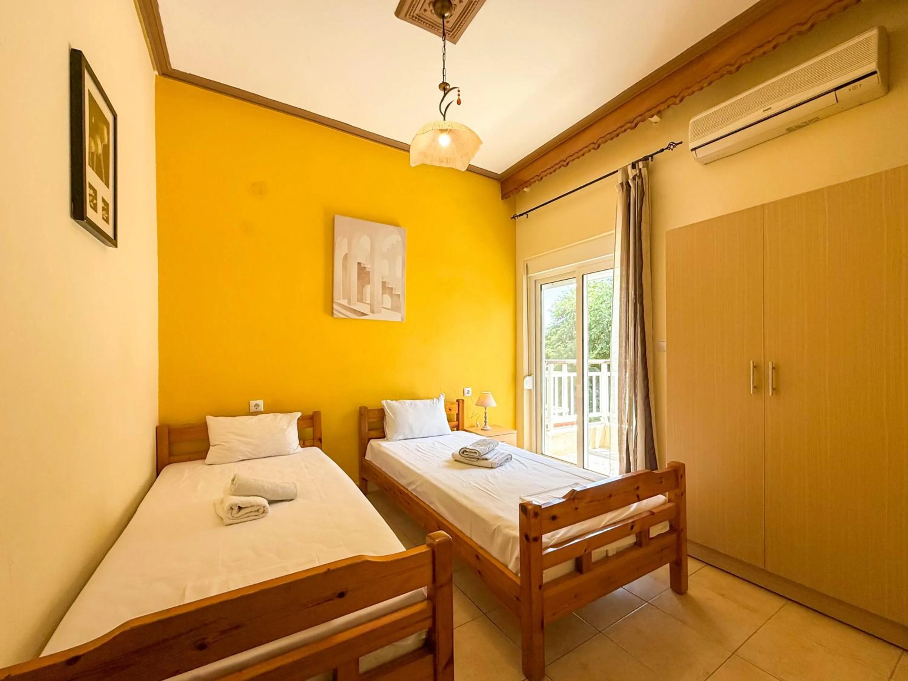 Bedroom, Bed in Haus Olymp