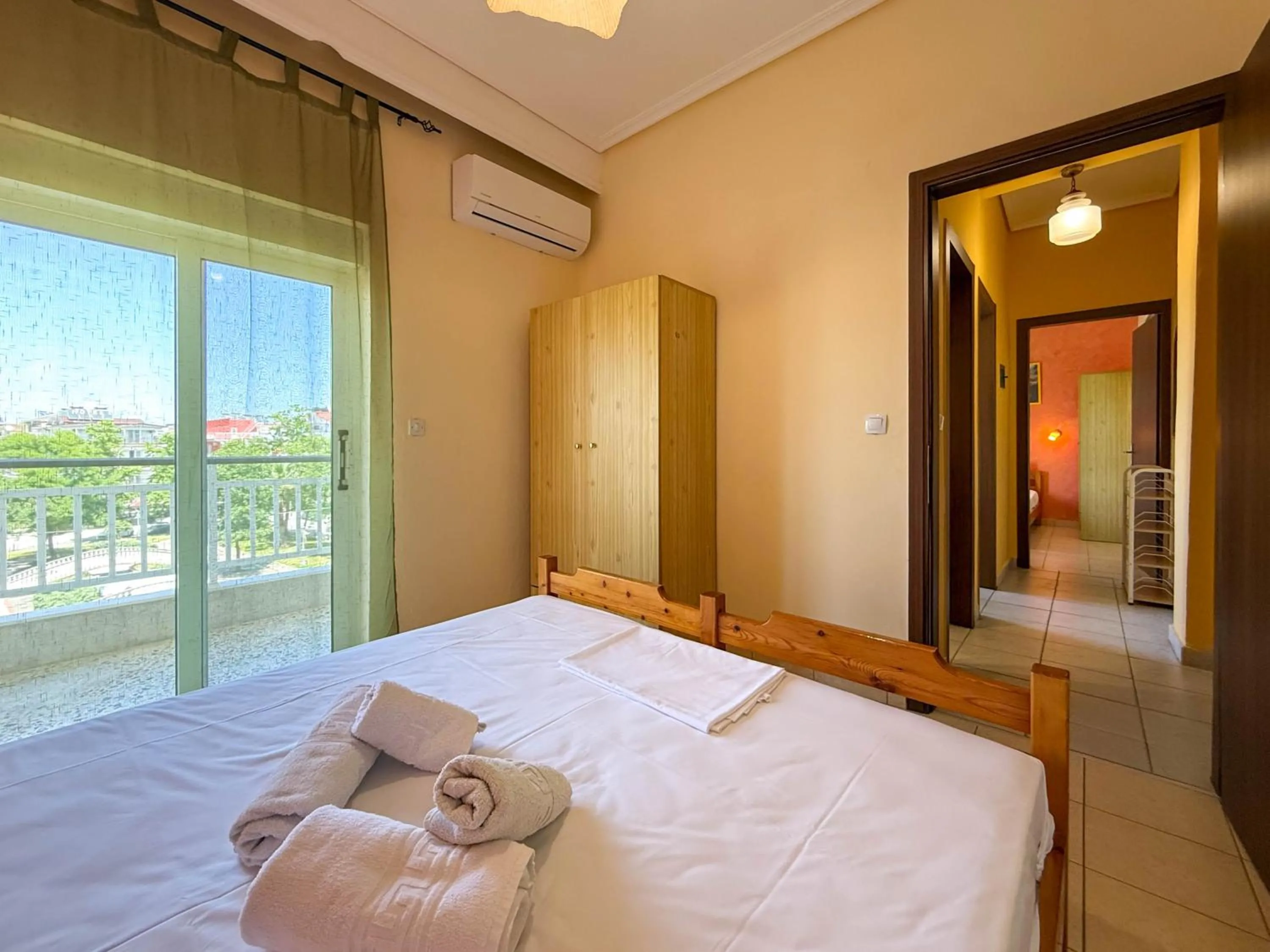 Bedroom, Bed in Haus Olymp