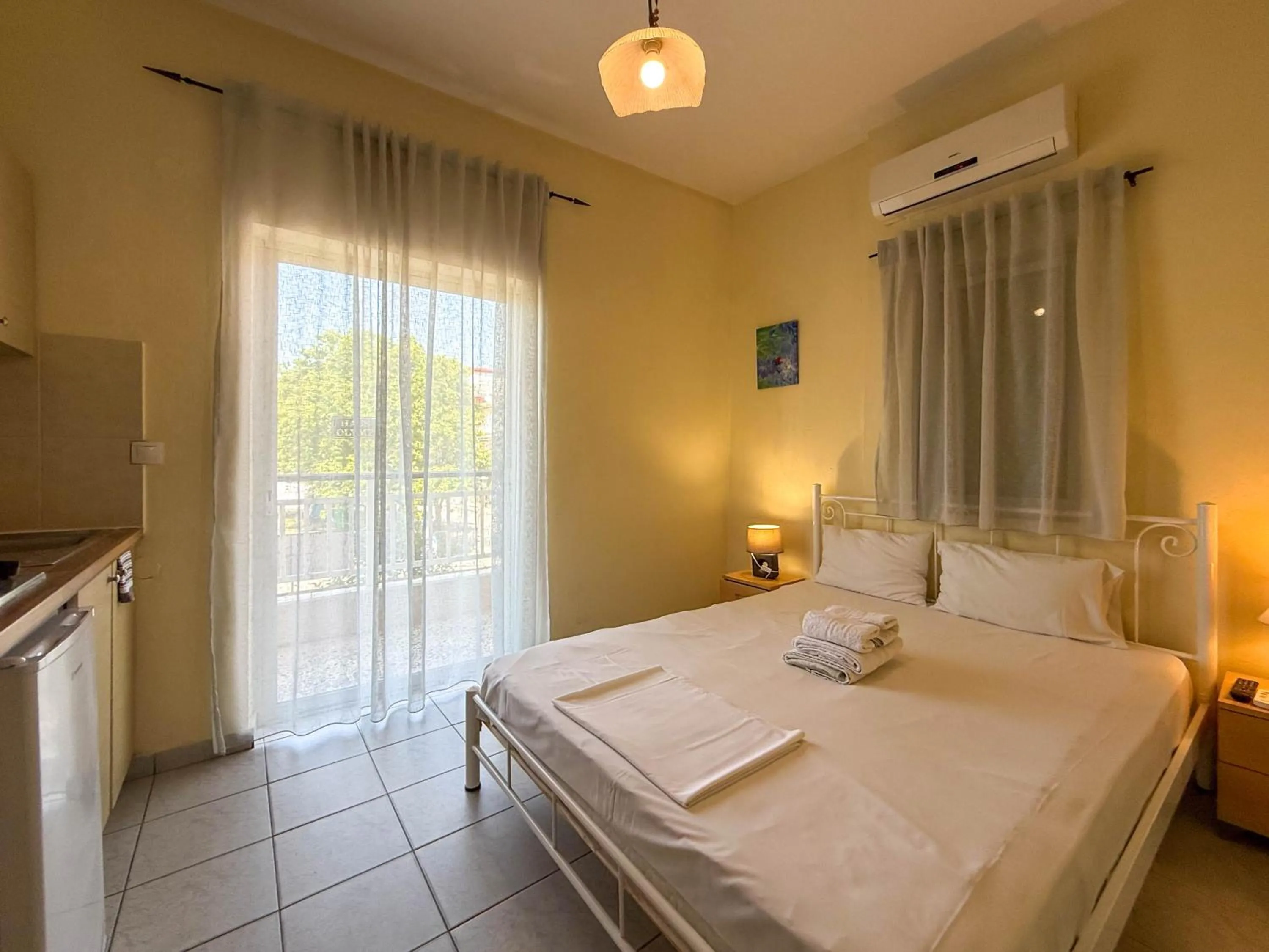 Bedroom, Bed in Haus Olymp