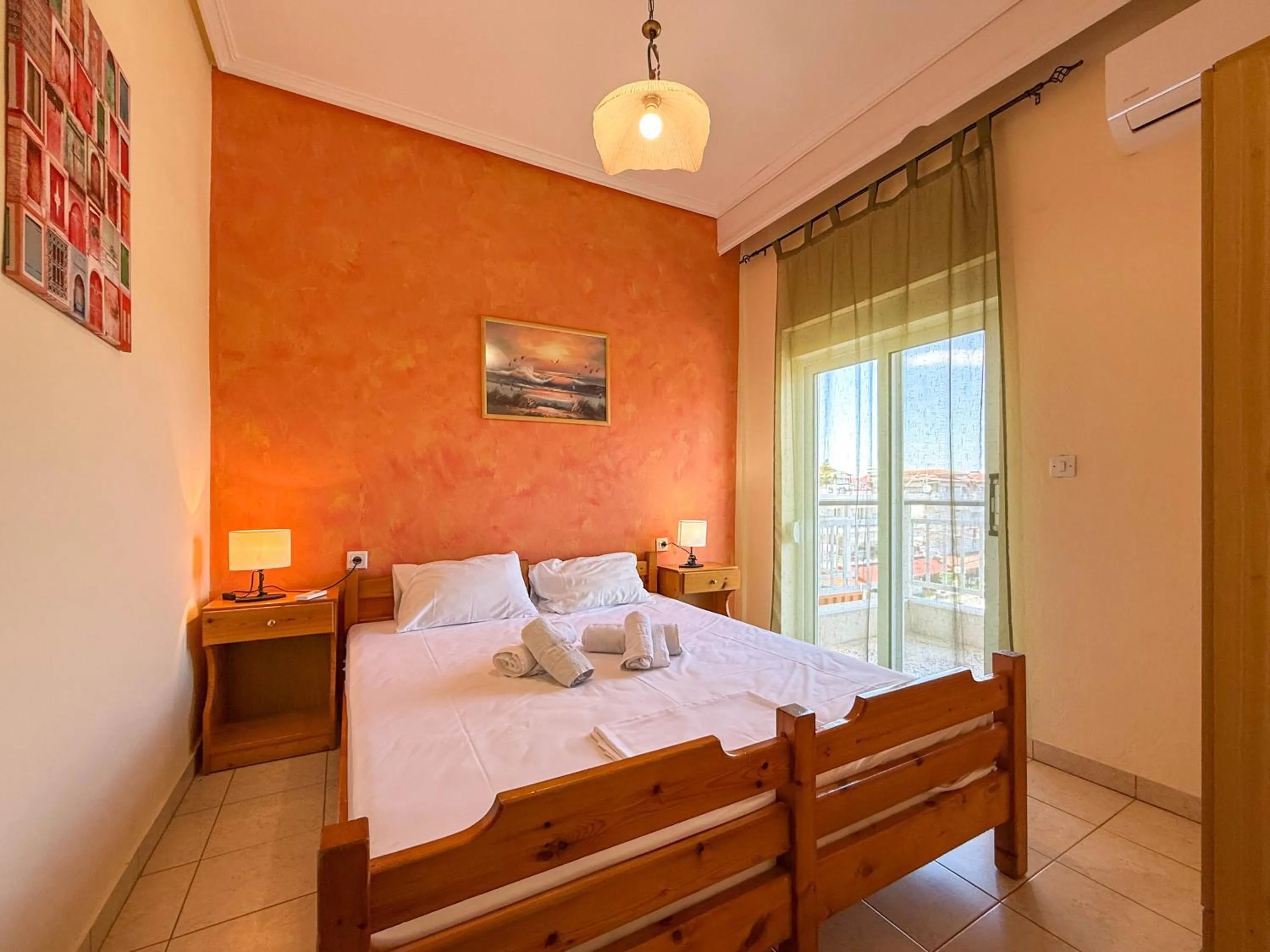 Bedroom, Bed in Haus Olymp