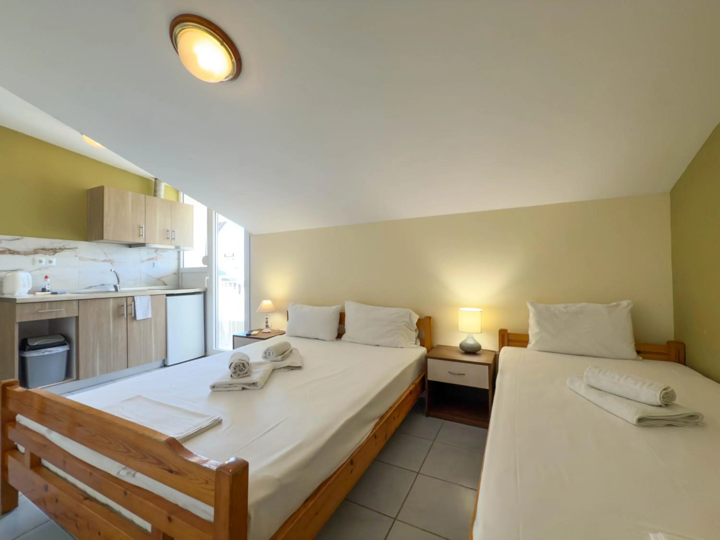 Bedroom, Bed in Haus Olymp