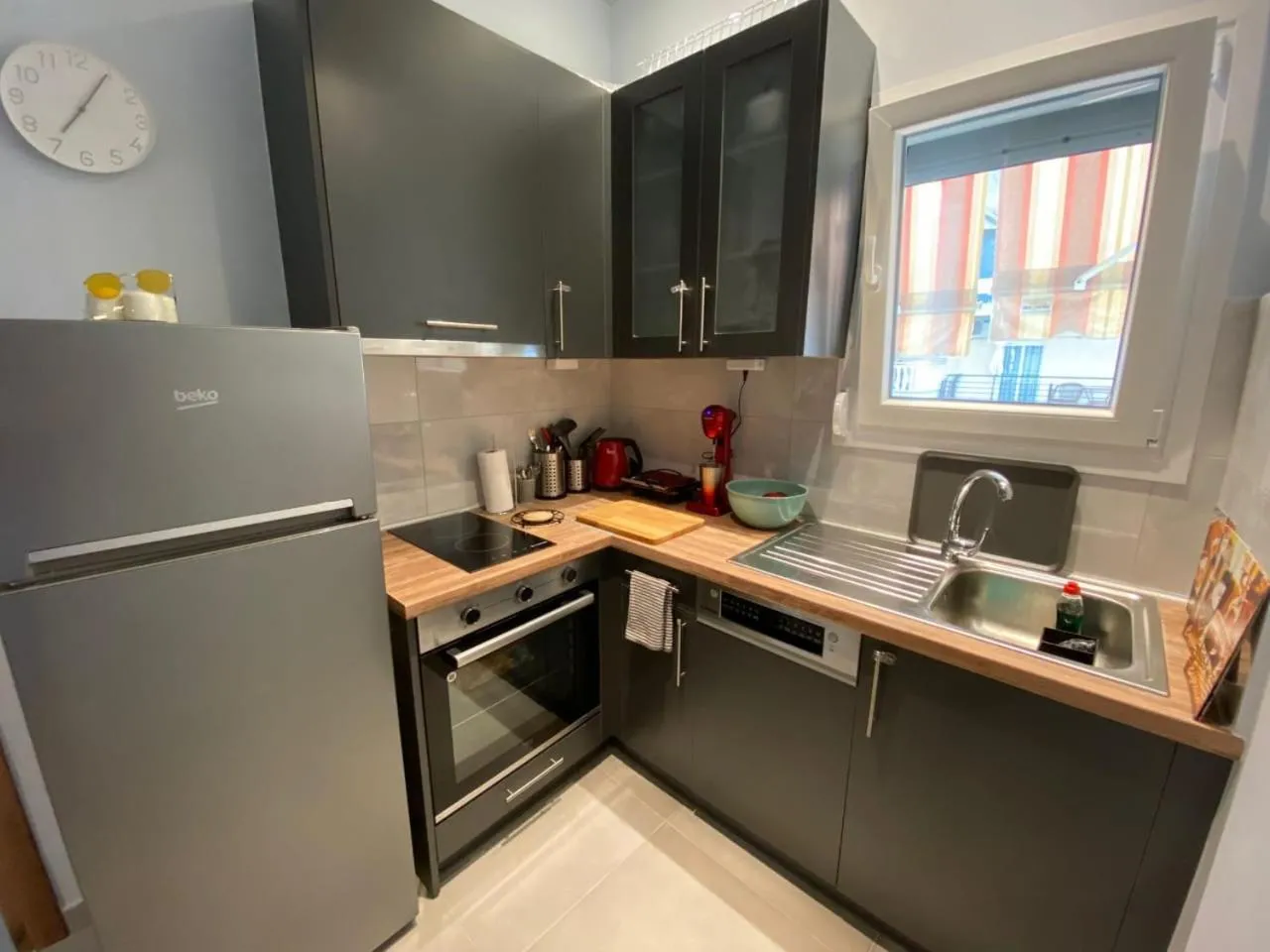 Kitchen or kitchenette in Haus Olymp
