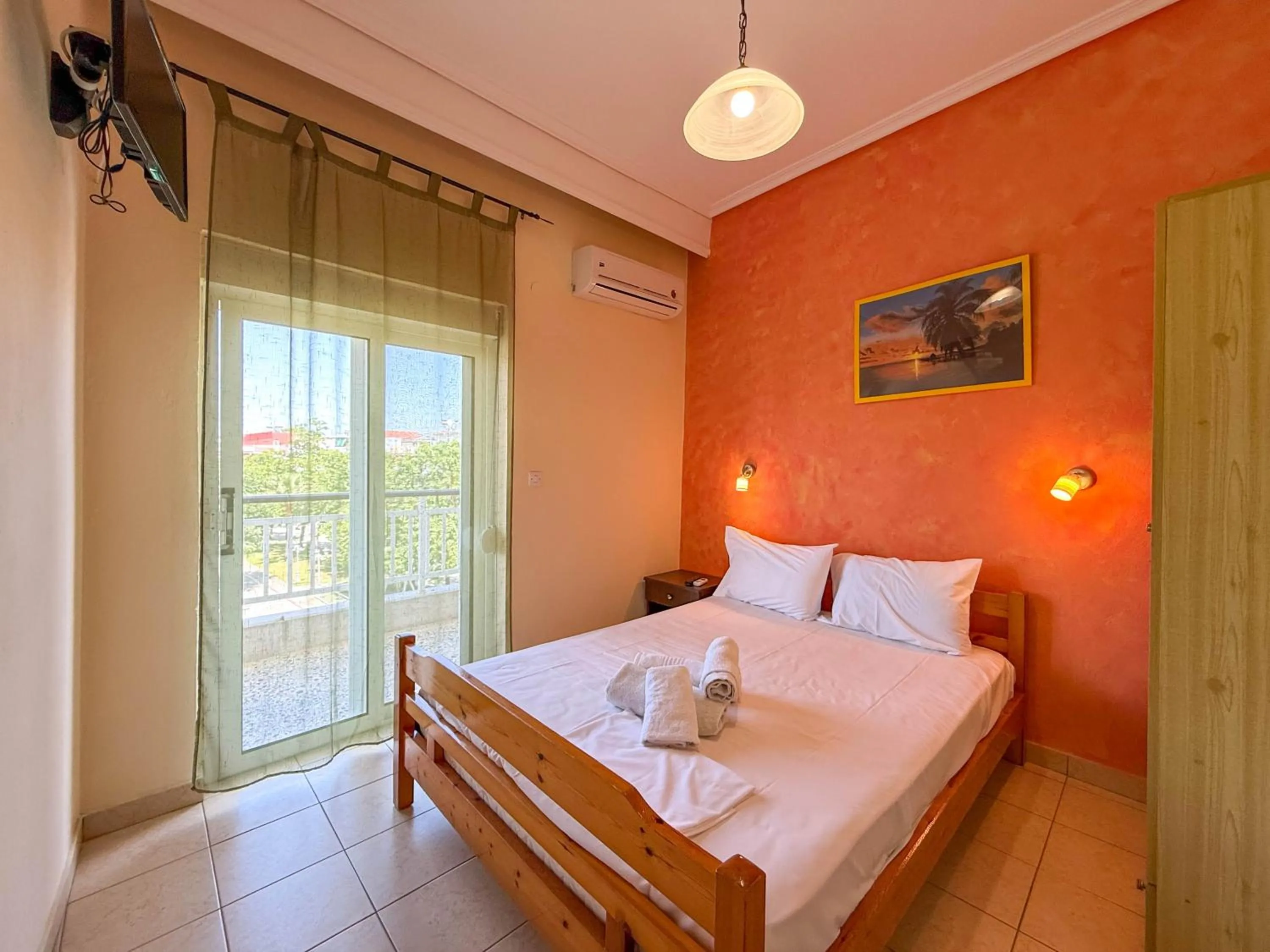 Bedroom, Bed in Haus Olymp