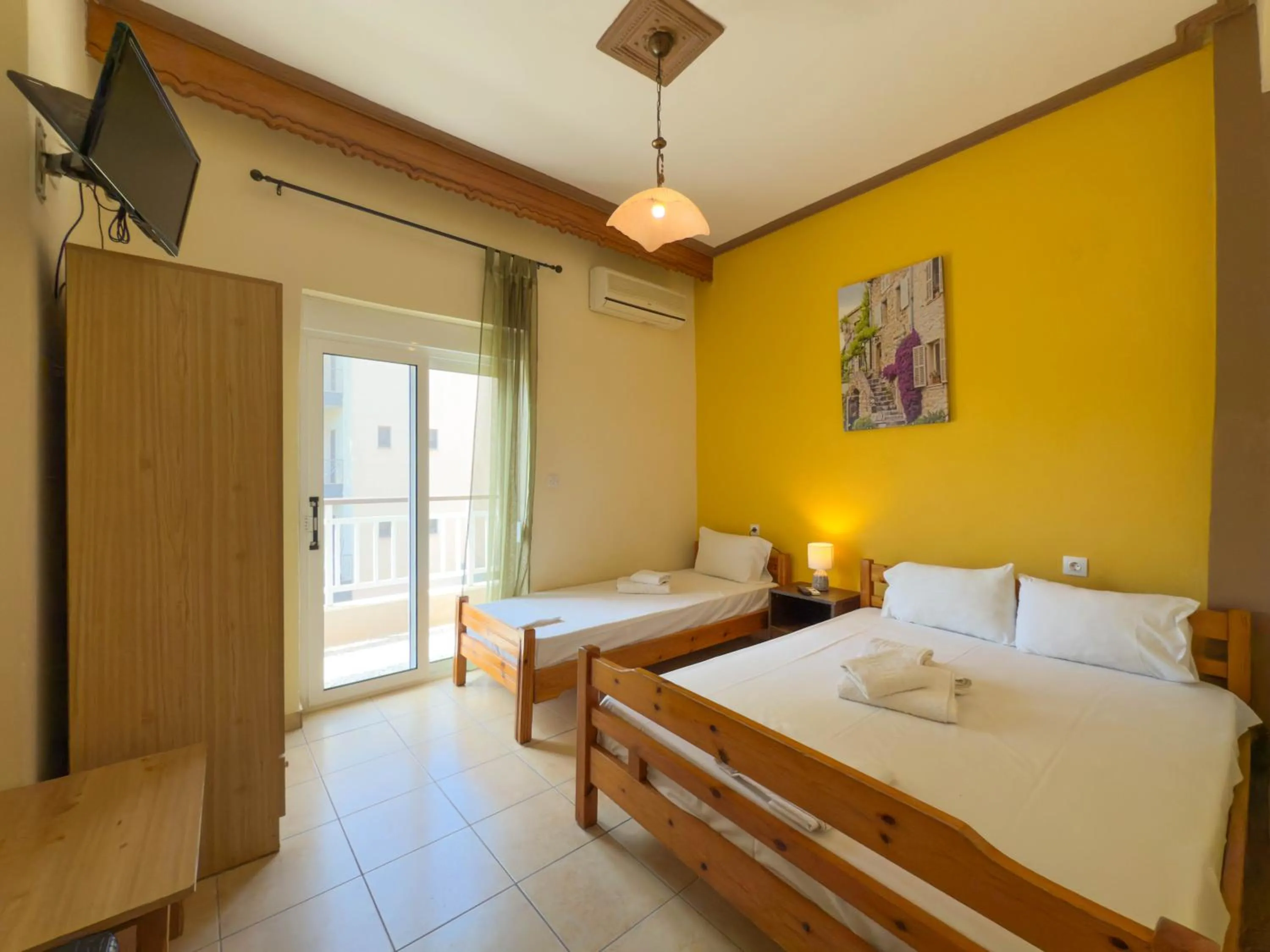 Bedroom, Bed in Haus Olymp