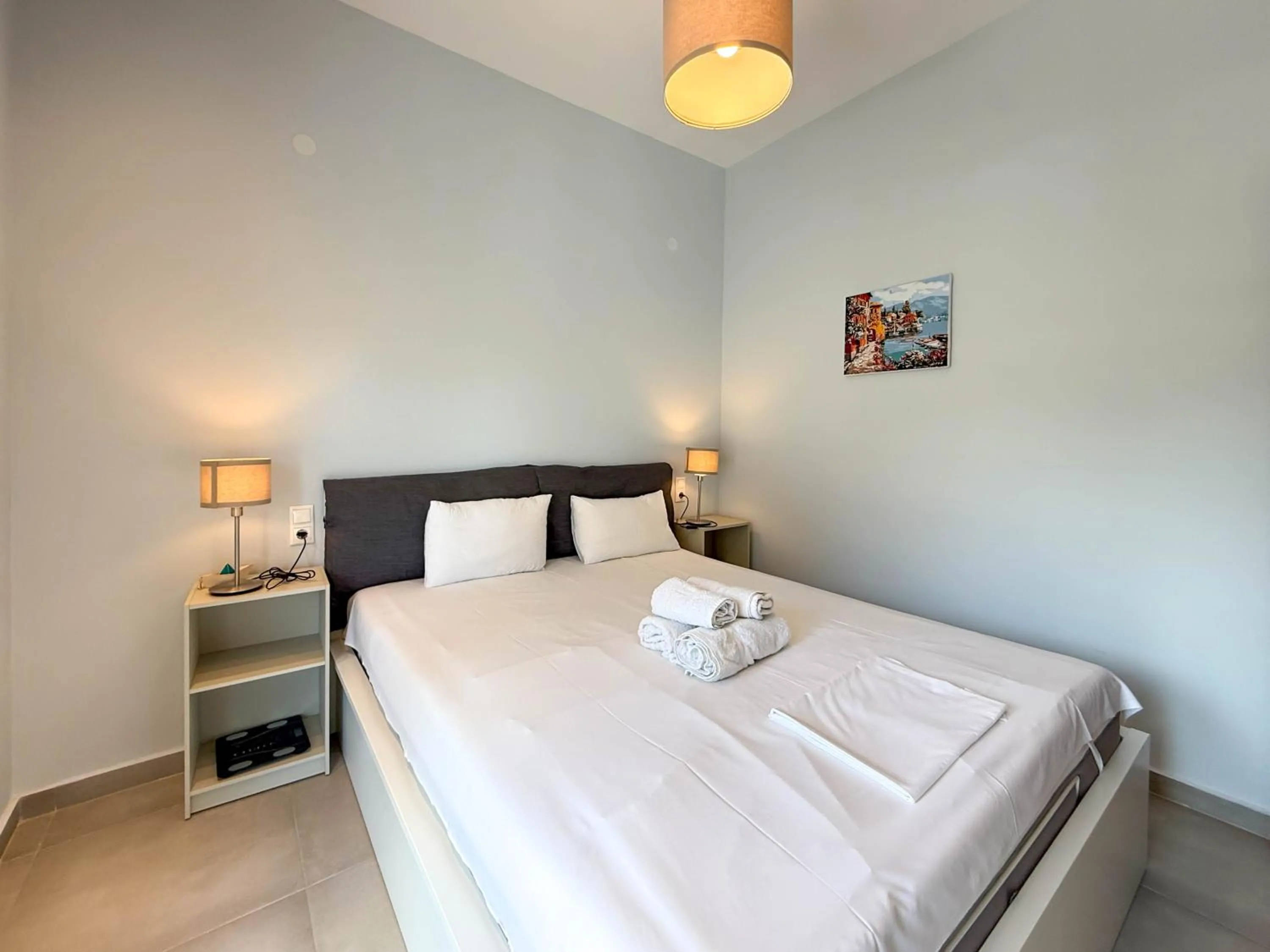 Bedroom, Bed in Haus Olymp