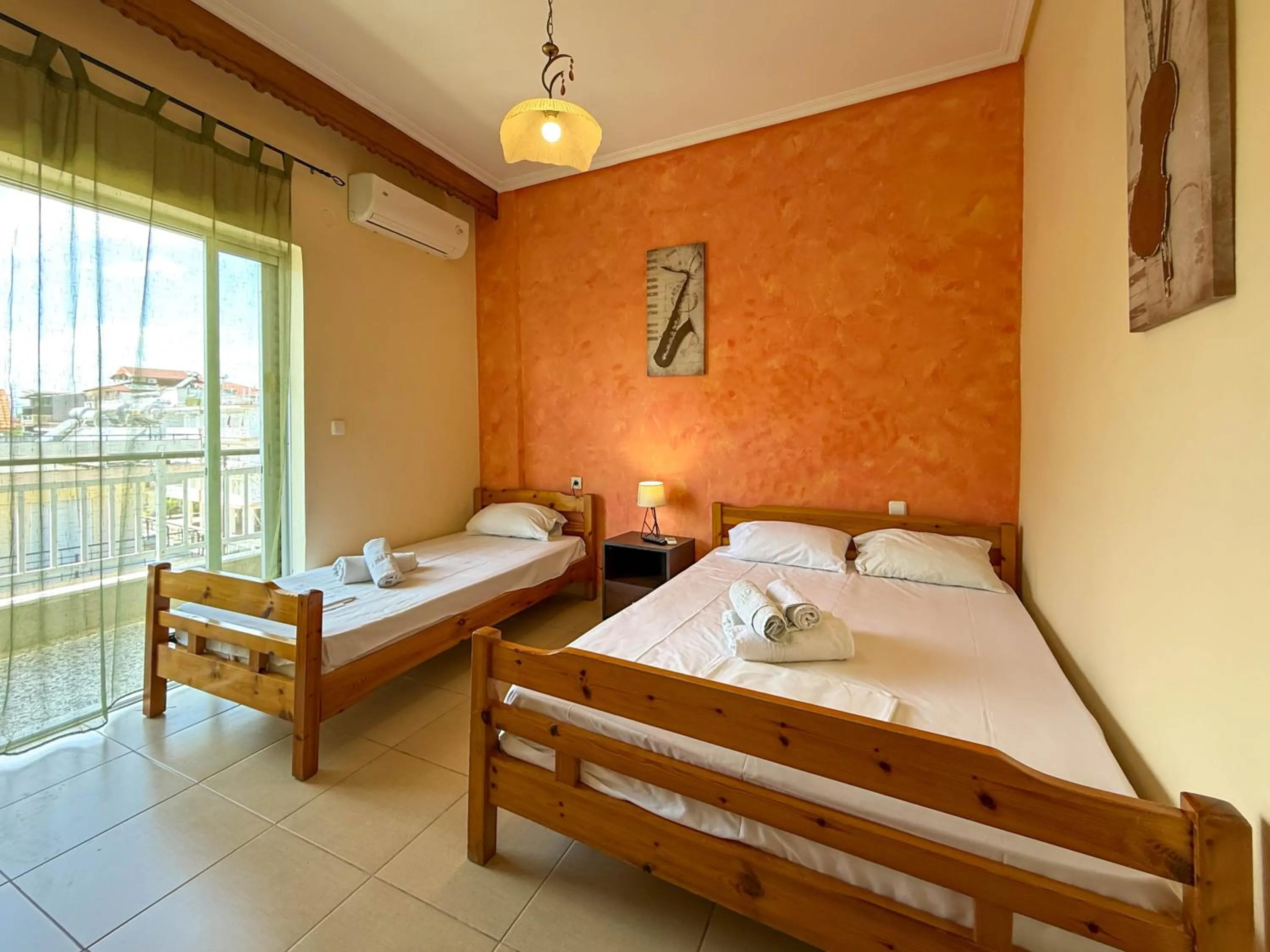 Bedroom, Bed in Haus Olymp