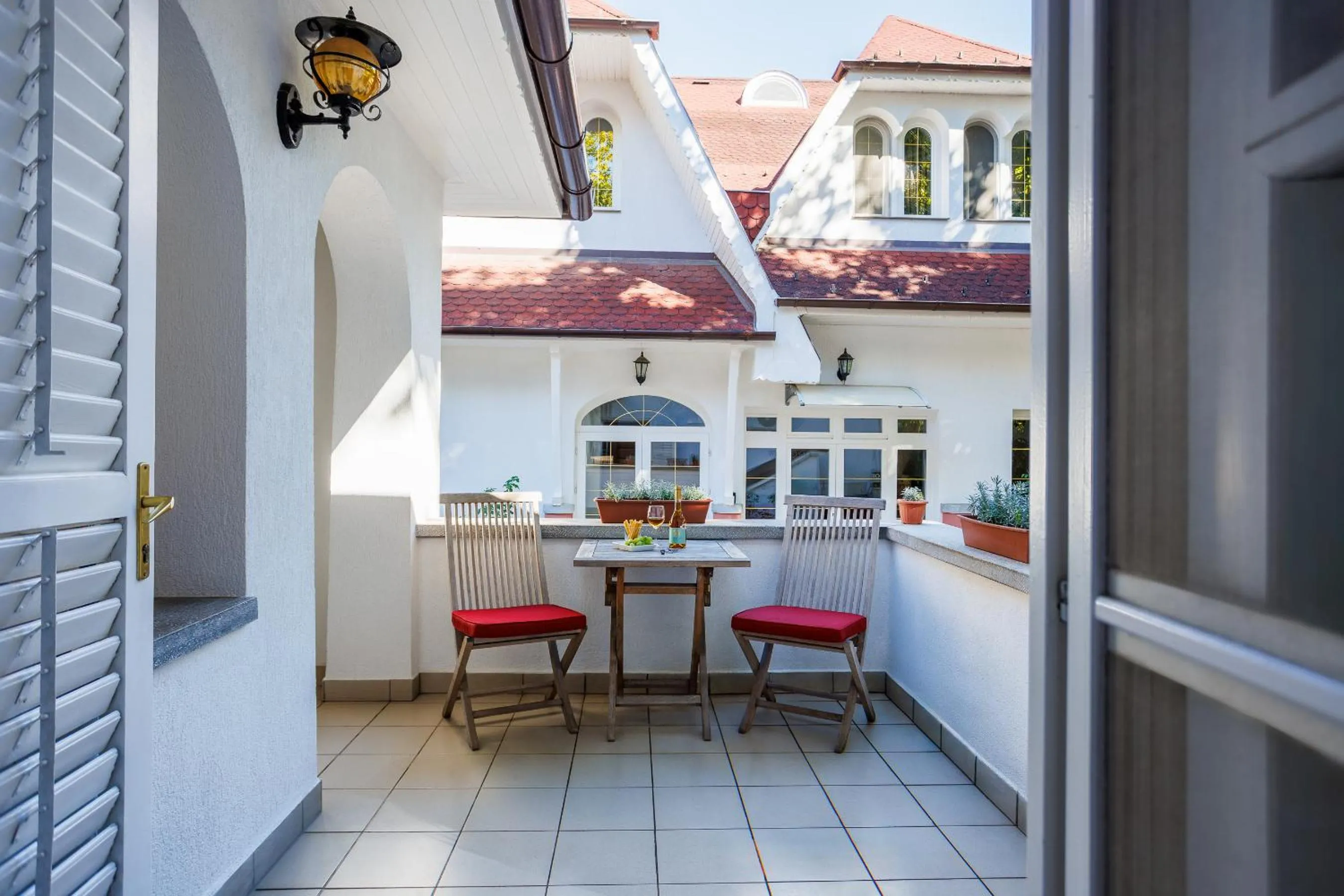 Balcony/Terrace in Partvilla Balatonboglar