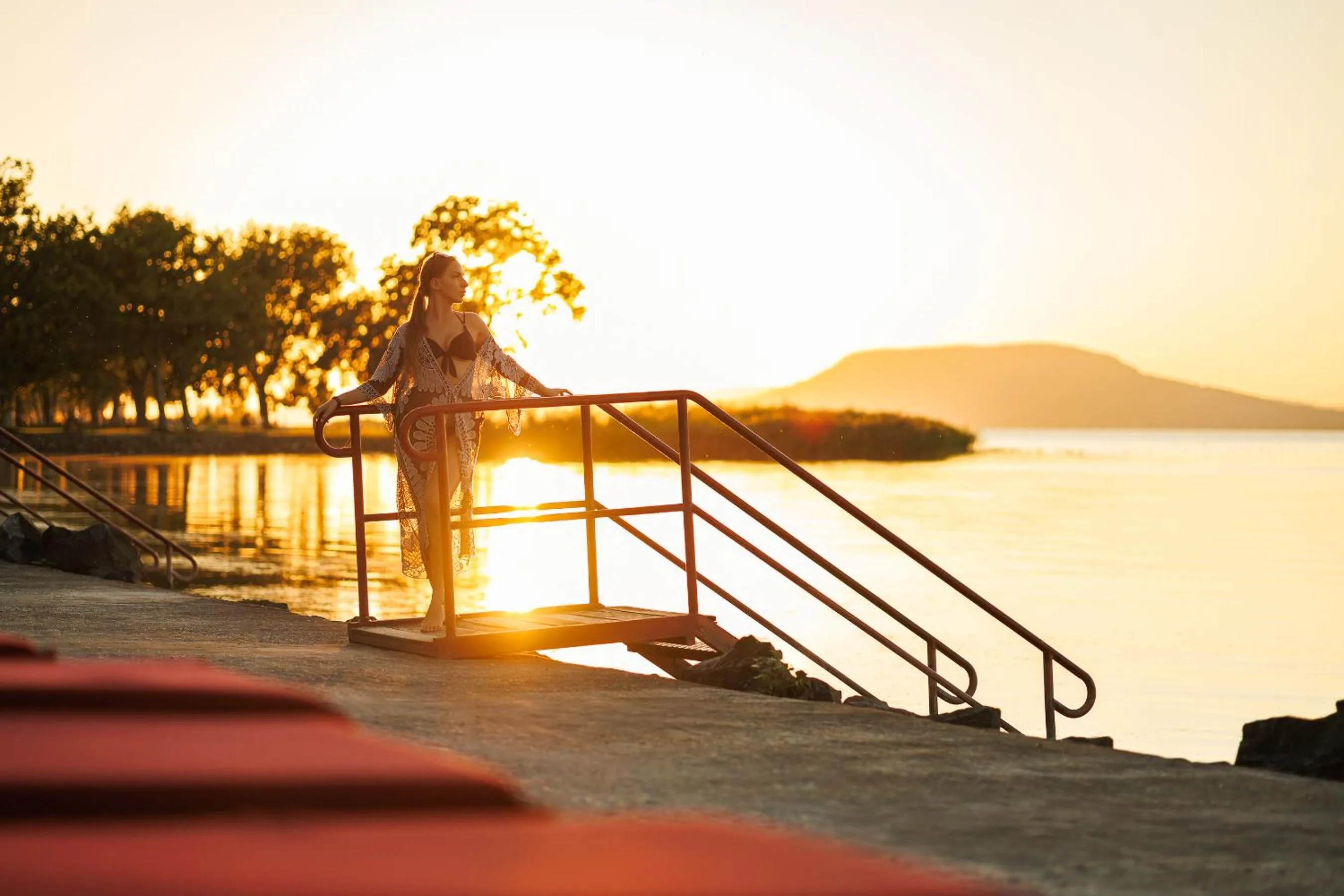 Beach in Partvilla Balatonboglar