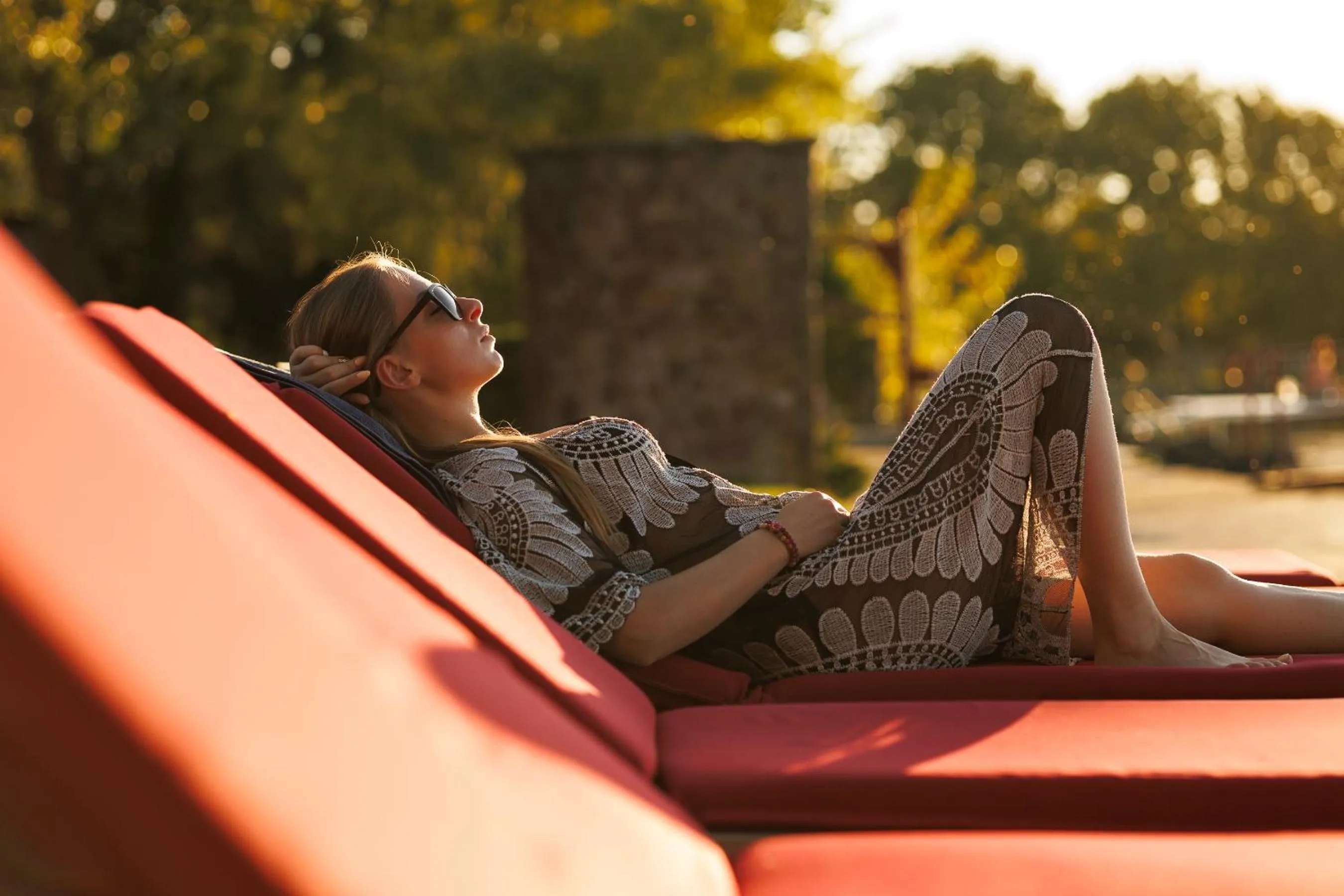 sunbed in Partvilla Balatonboglar