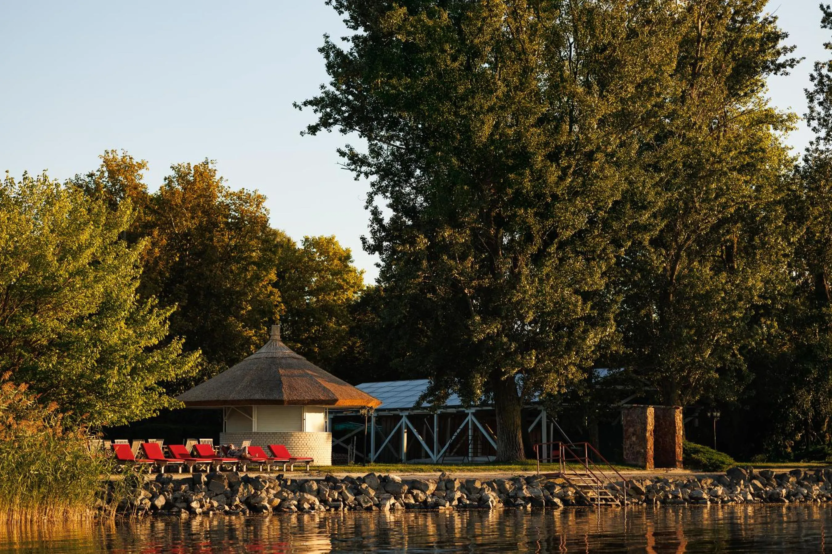 Beach in Partvilla Balatonboglar