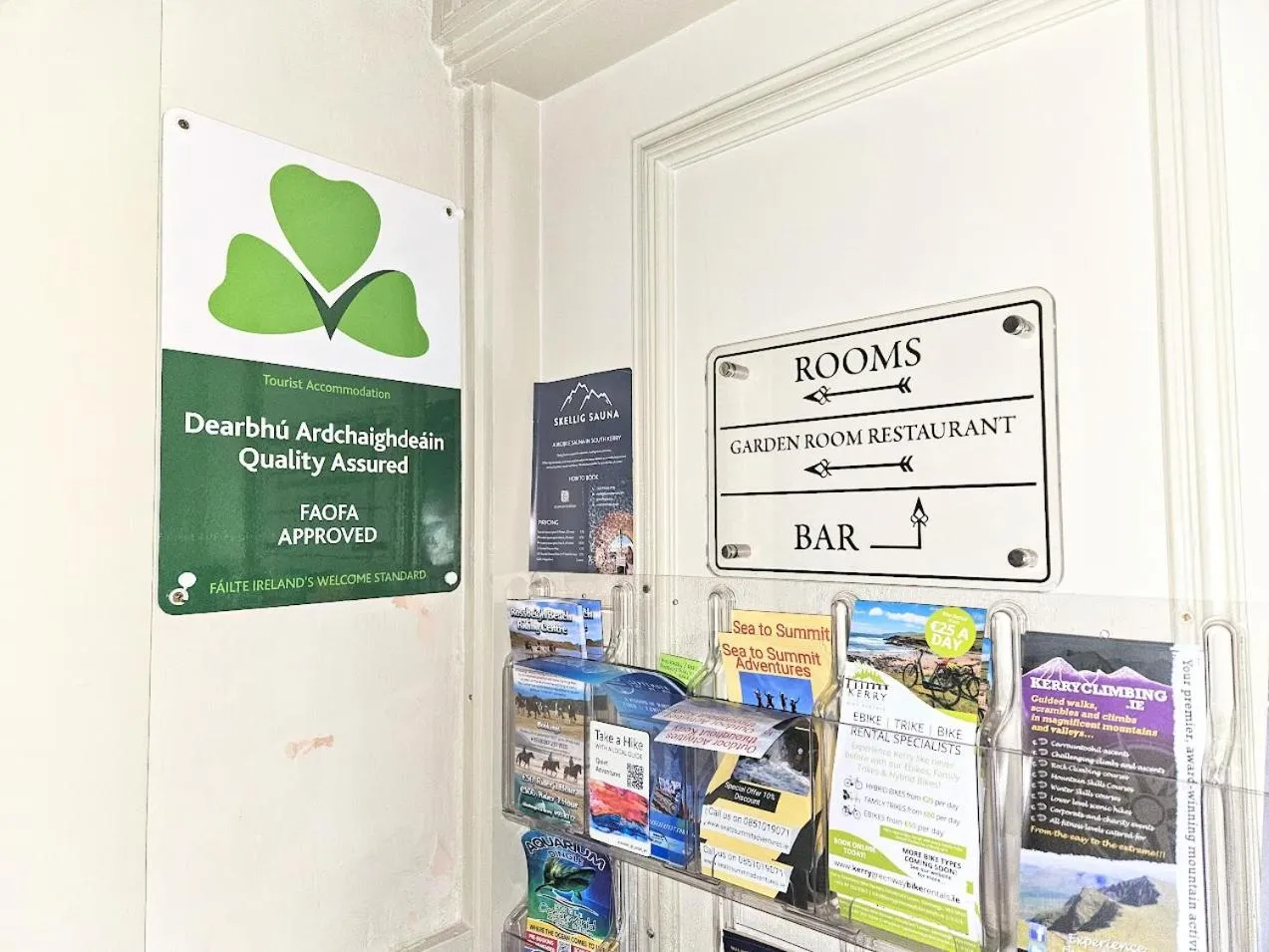 Lobby or reception in The Glenbeigh Hotel